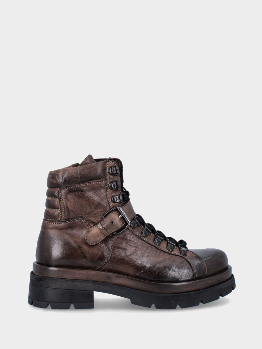 Polacchino marrone in pelle modello pedula