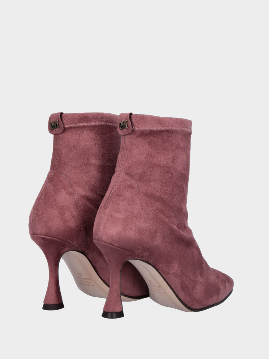 Stivaletto rosa in eco camoscio elasticizzato