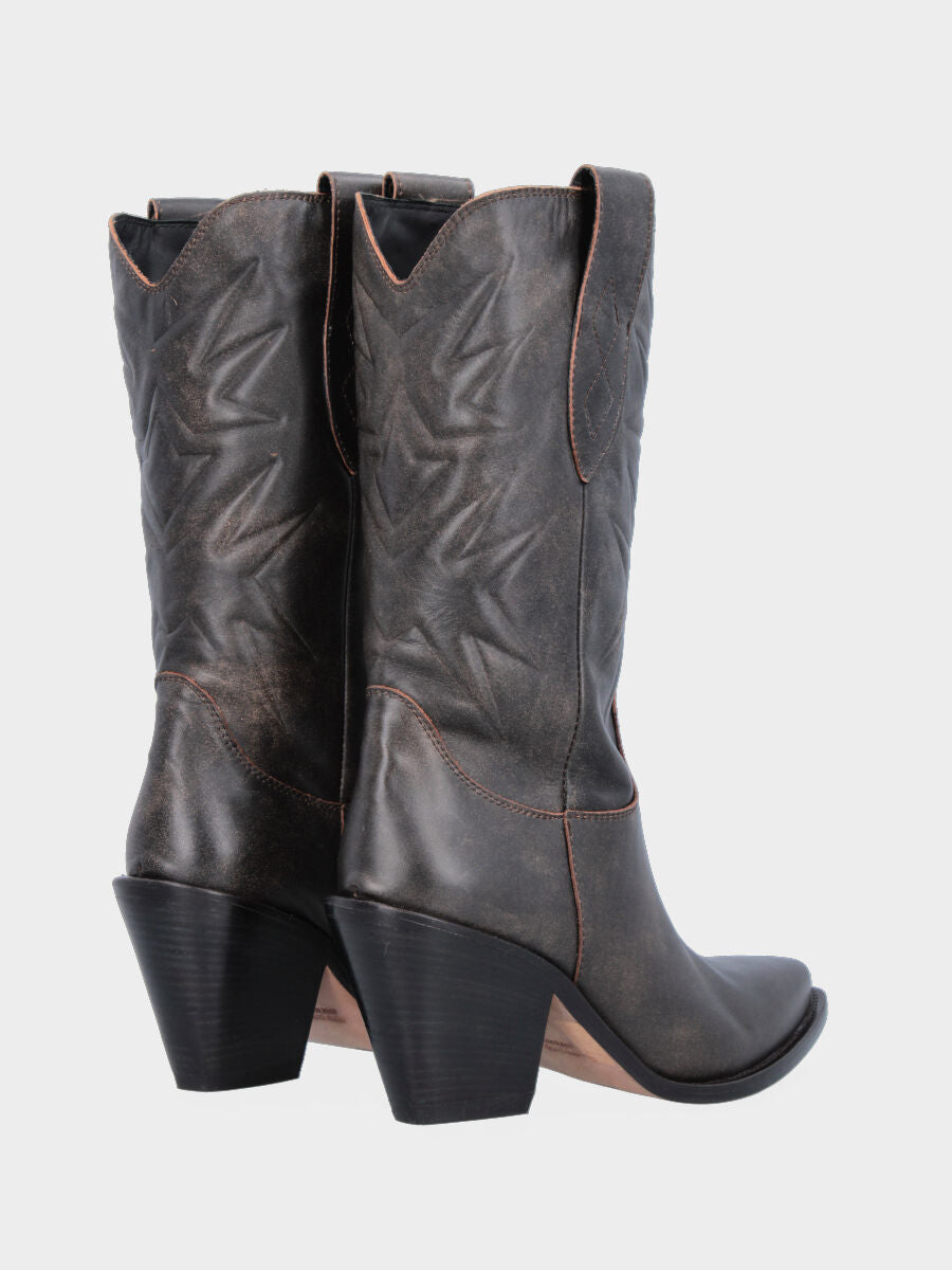 Campero dark brown leather head with star padding
