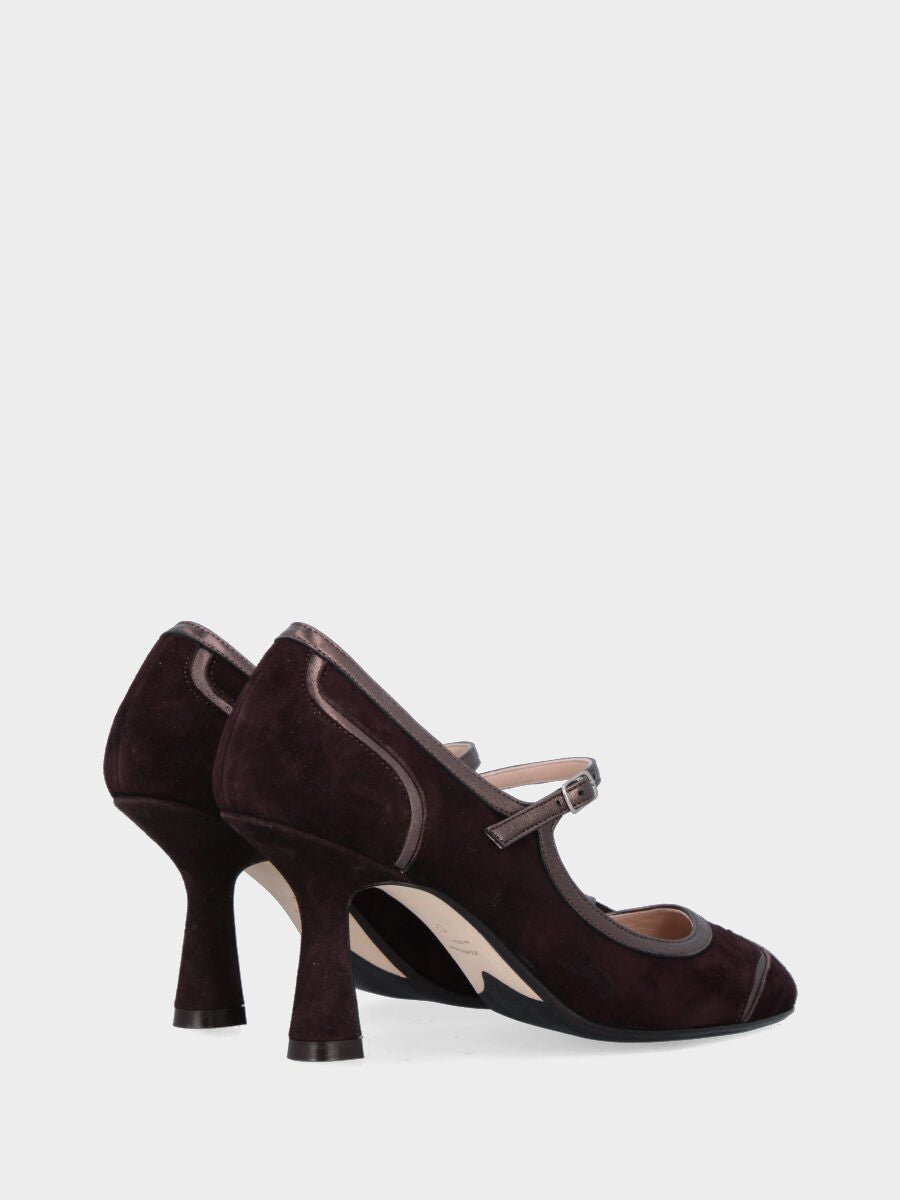Sandalo monoblocco in vitello rosso con fascia ripiegata