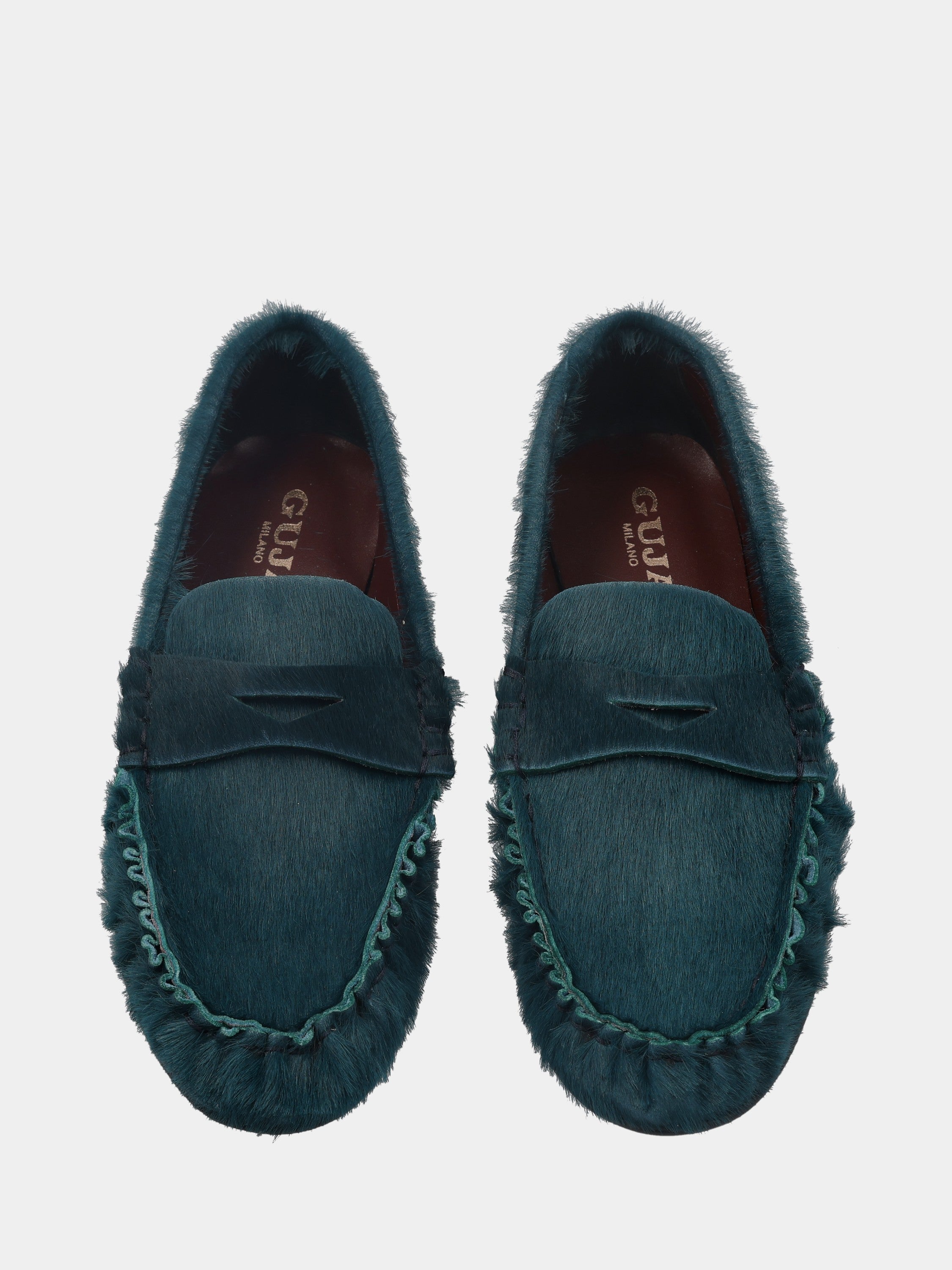 Sandalo monoblocco in vitello rosso con fascia ripiegata