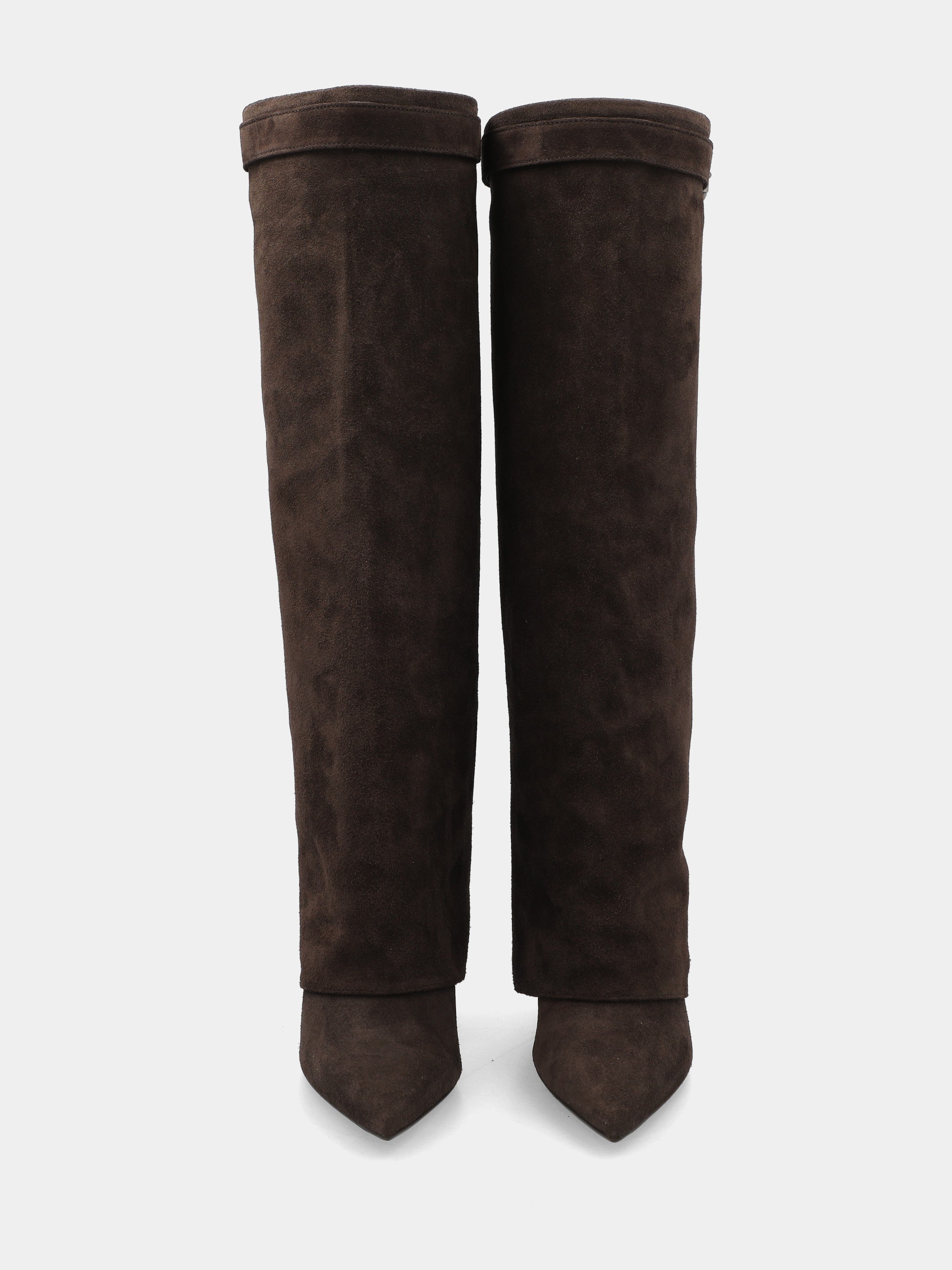 Sandalo monoblocco in vitello rosso con fascia ripiegata