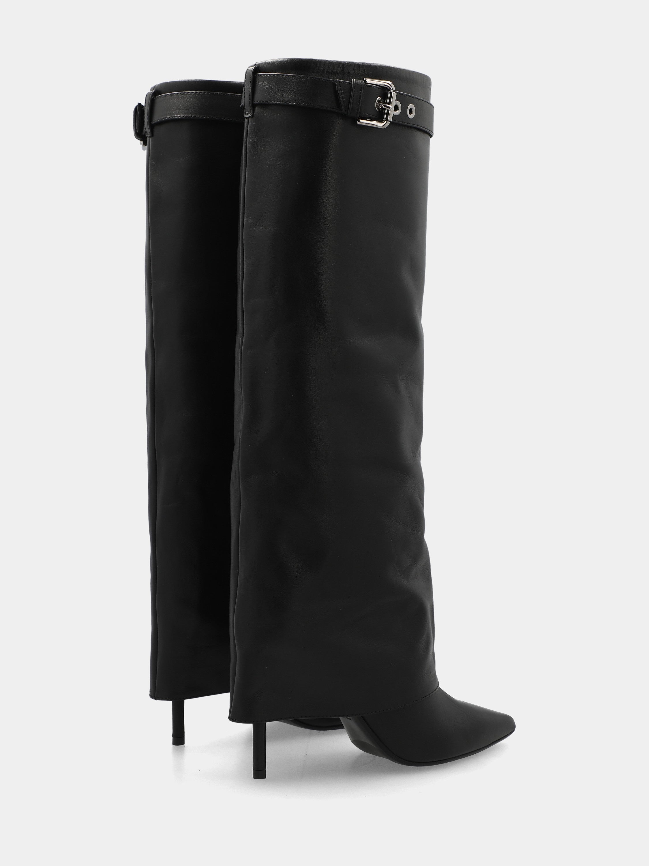 Sandalo monoblocco in vitello rosso con fascia ripiegata