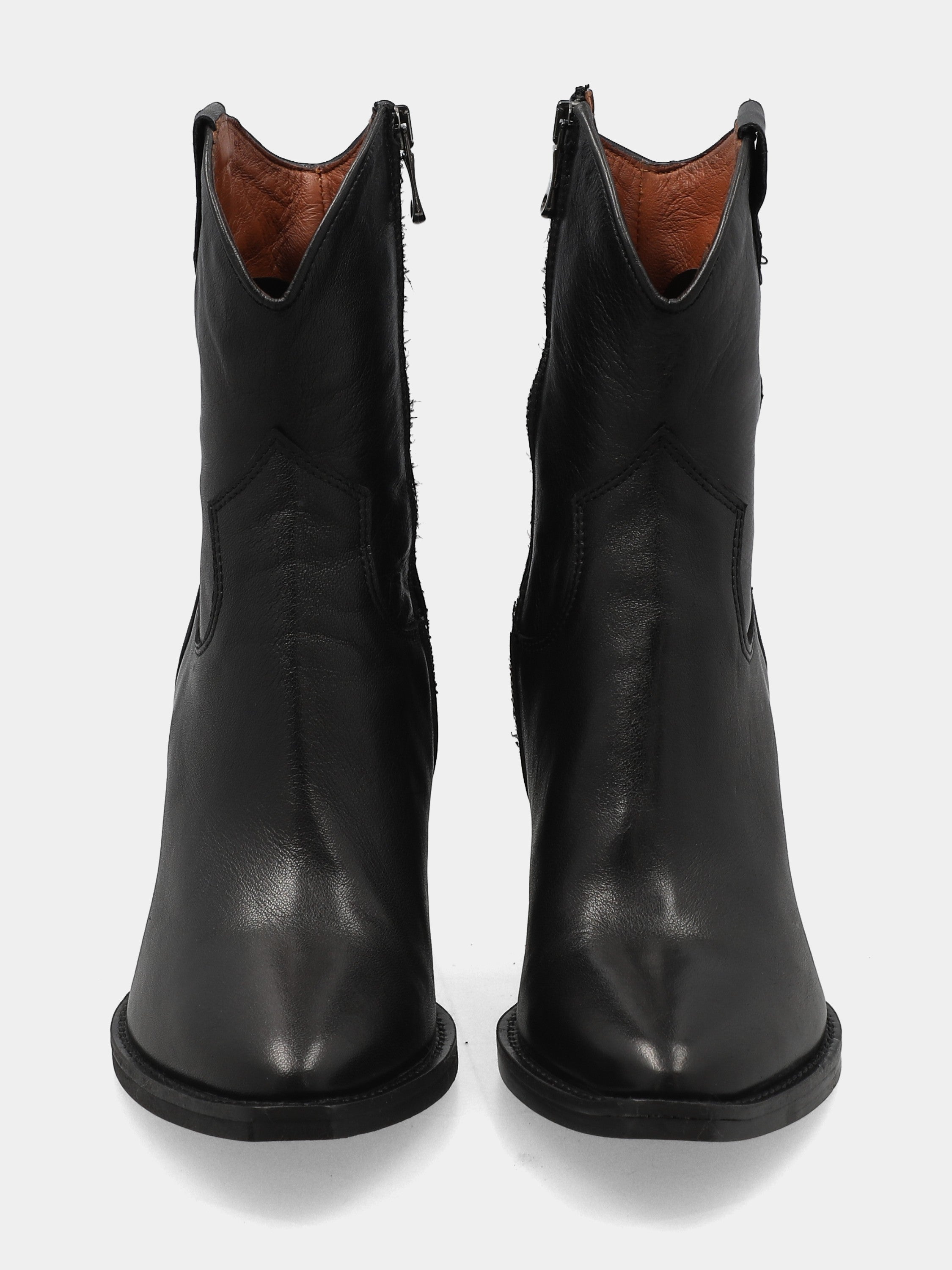 Sandalo monoblocco in vitello rosso con fascia ripiegata