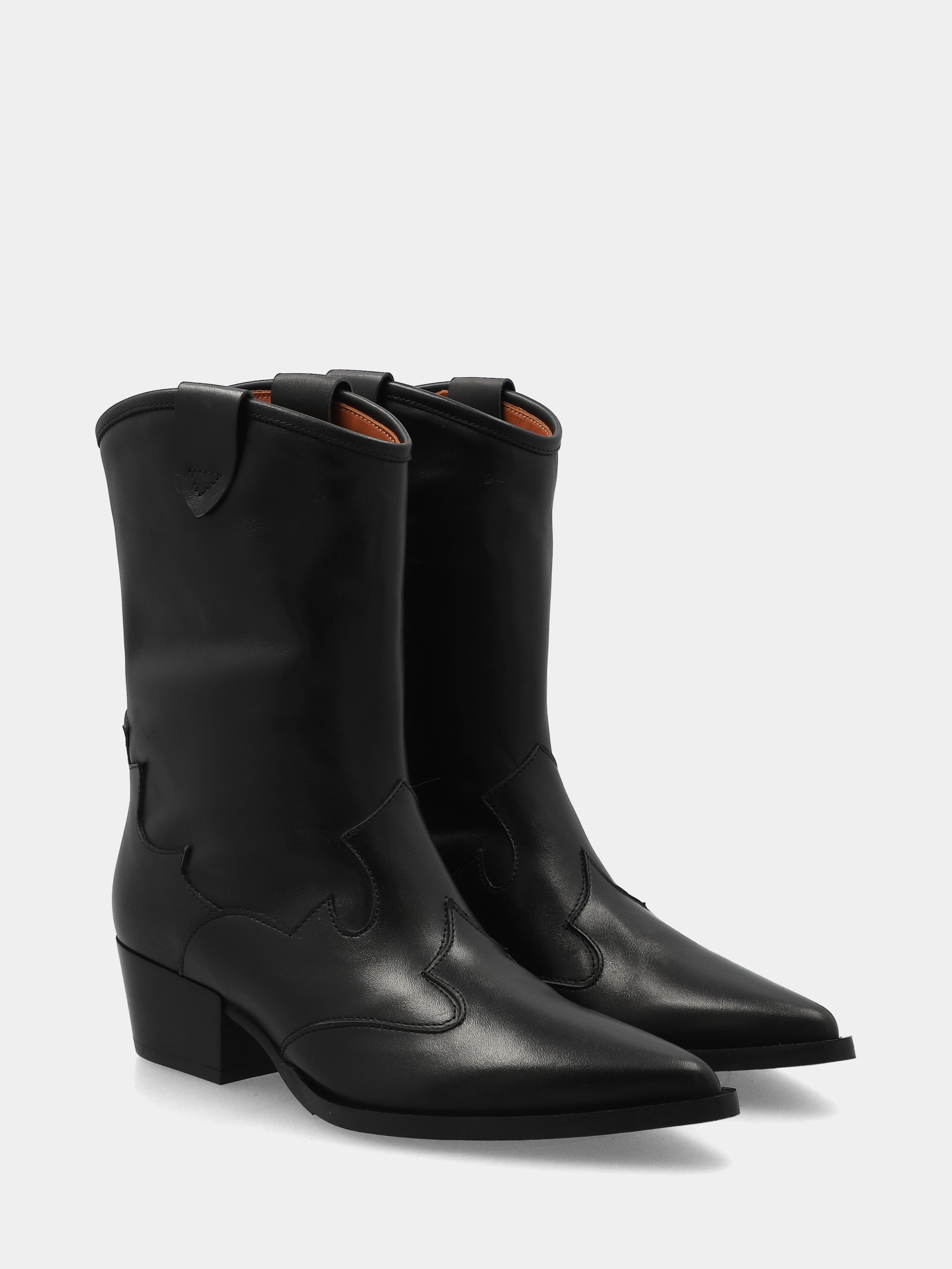 Sandalo monoblocco in vitello rosso con fascia ripiegata