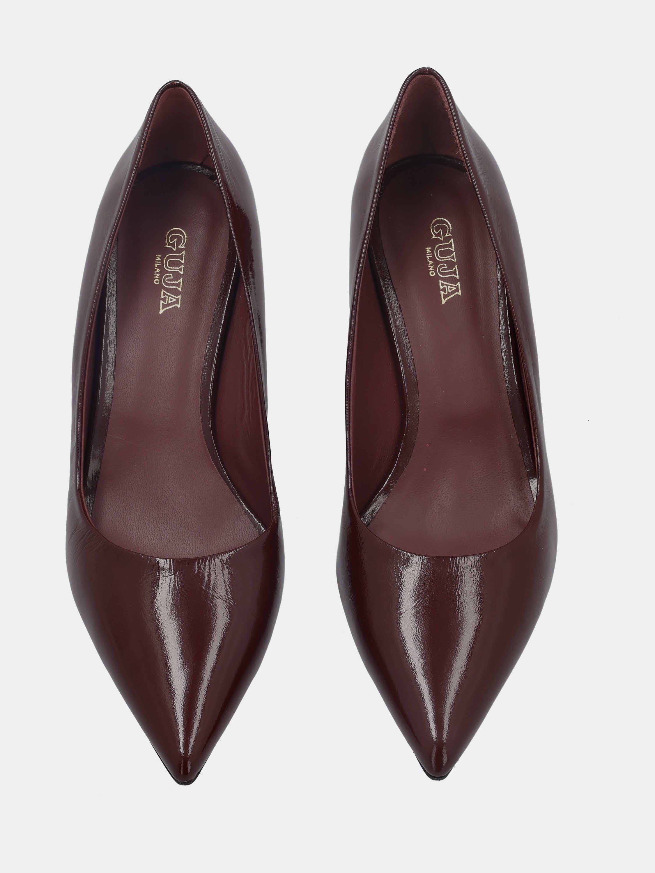 Sandalo monoblocco in vitello rosso con fascia ripiegata