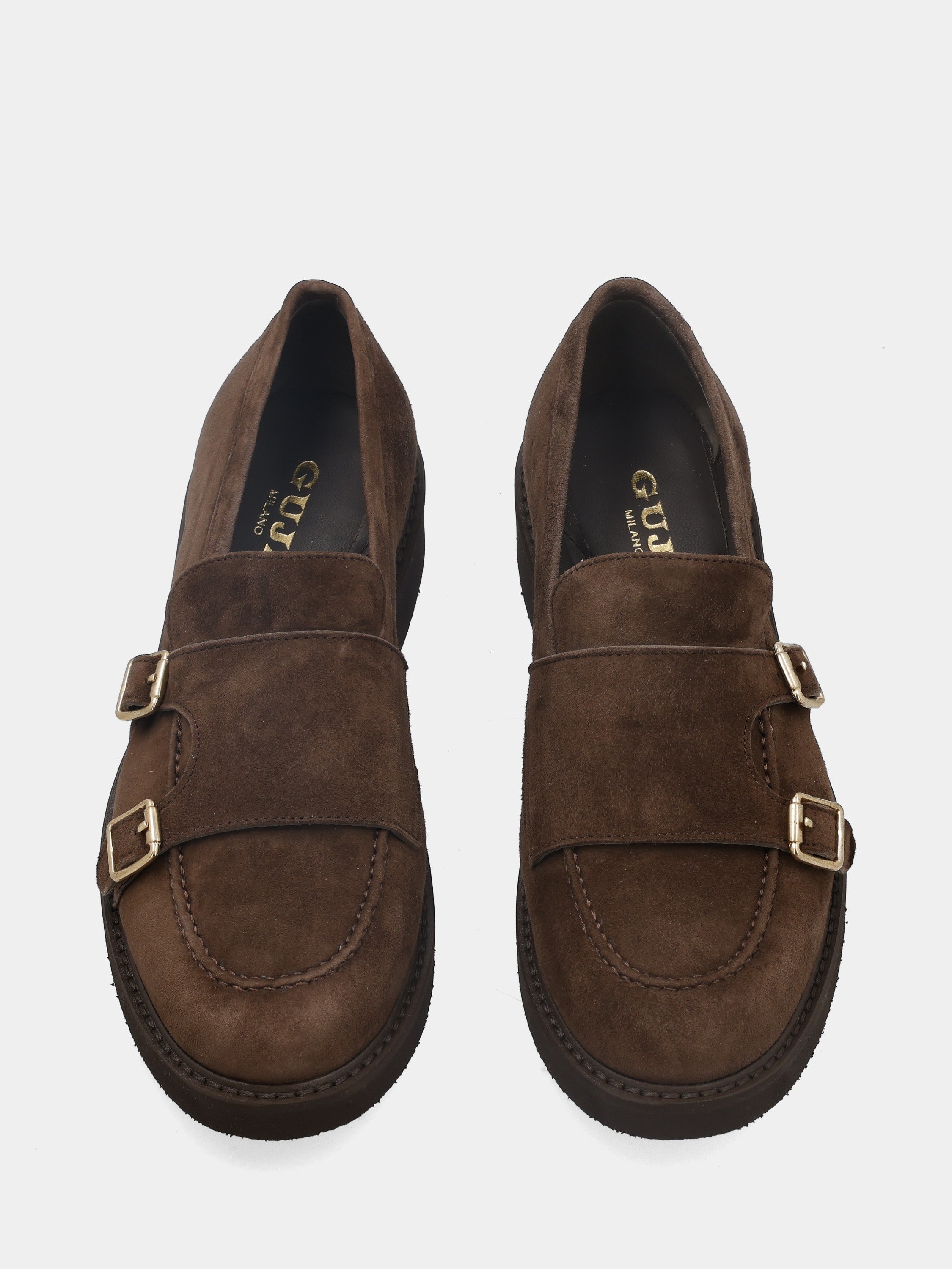 Sandalo monoblocco in vitello rosso con fascia ripiegata