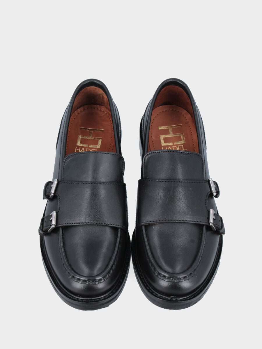 Sandalo monoblocco in vitello rosso con fascia ripiegata