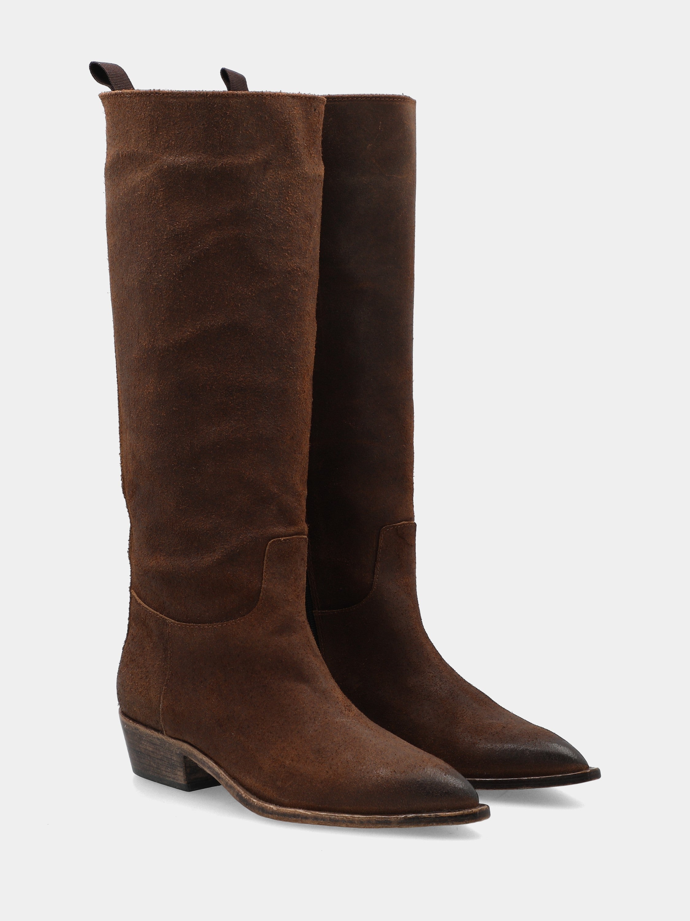 Sandalo monoblocco in vitello rosso con fascia ripiegata