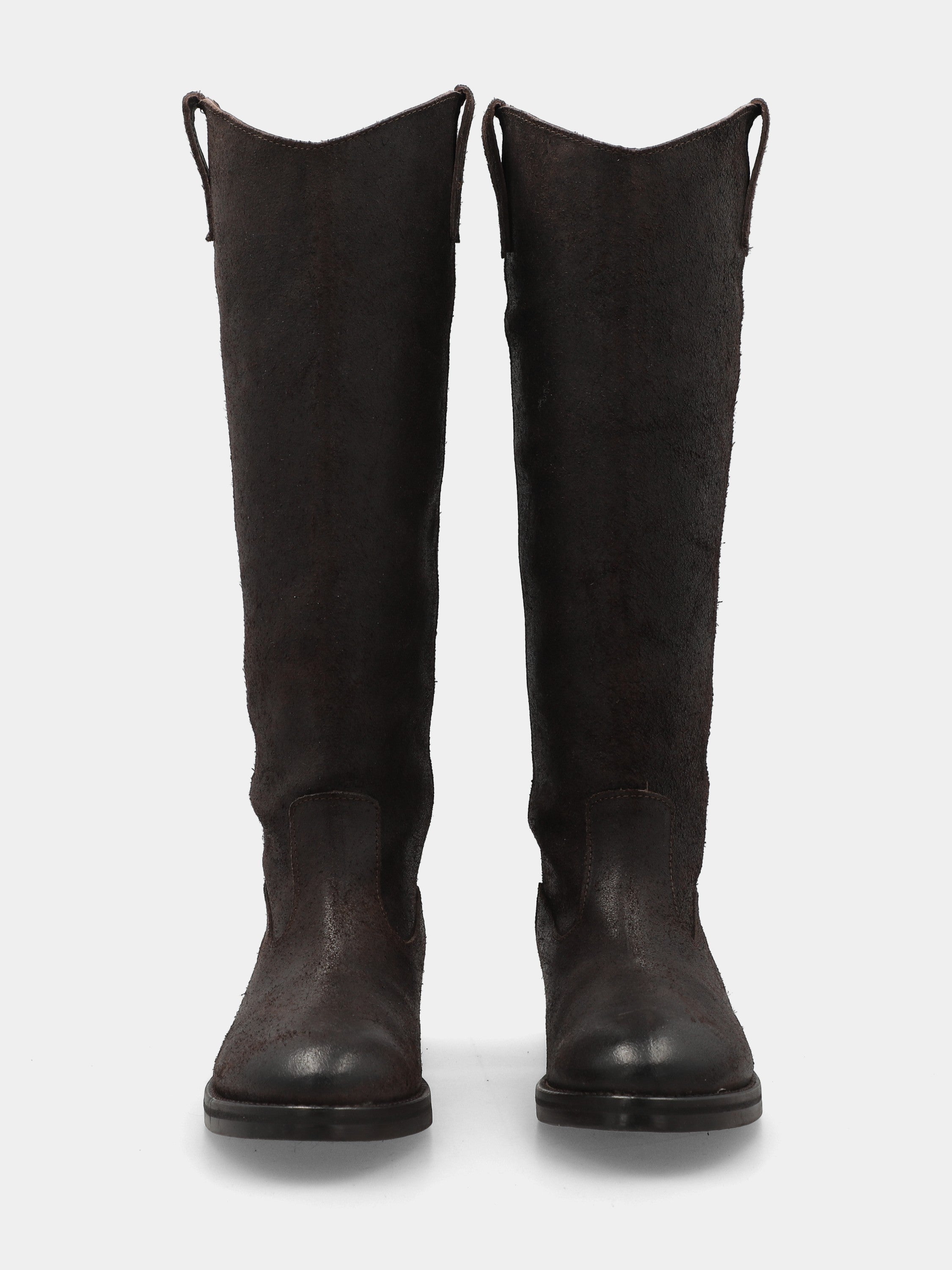 Sandalo monoblocco in vitello rosso con fascia ripiegata