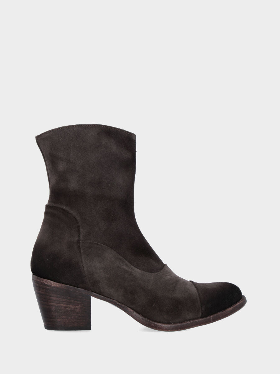 Sandalo monoblocco in vitello rosso con fascia ripiegata