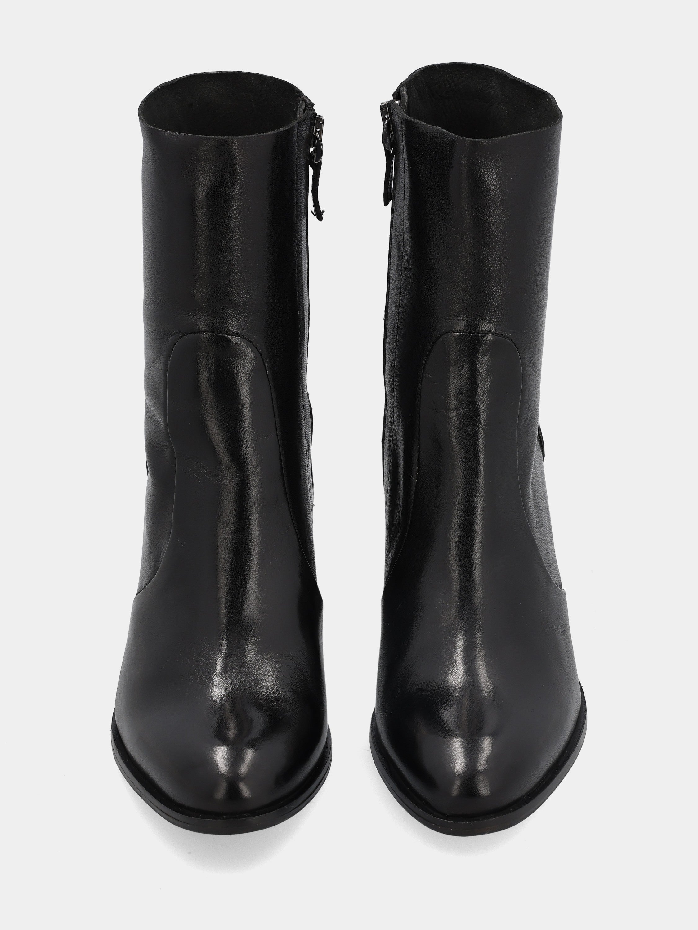 Stivaletto in nappa nero con gambaletto sfoderato