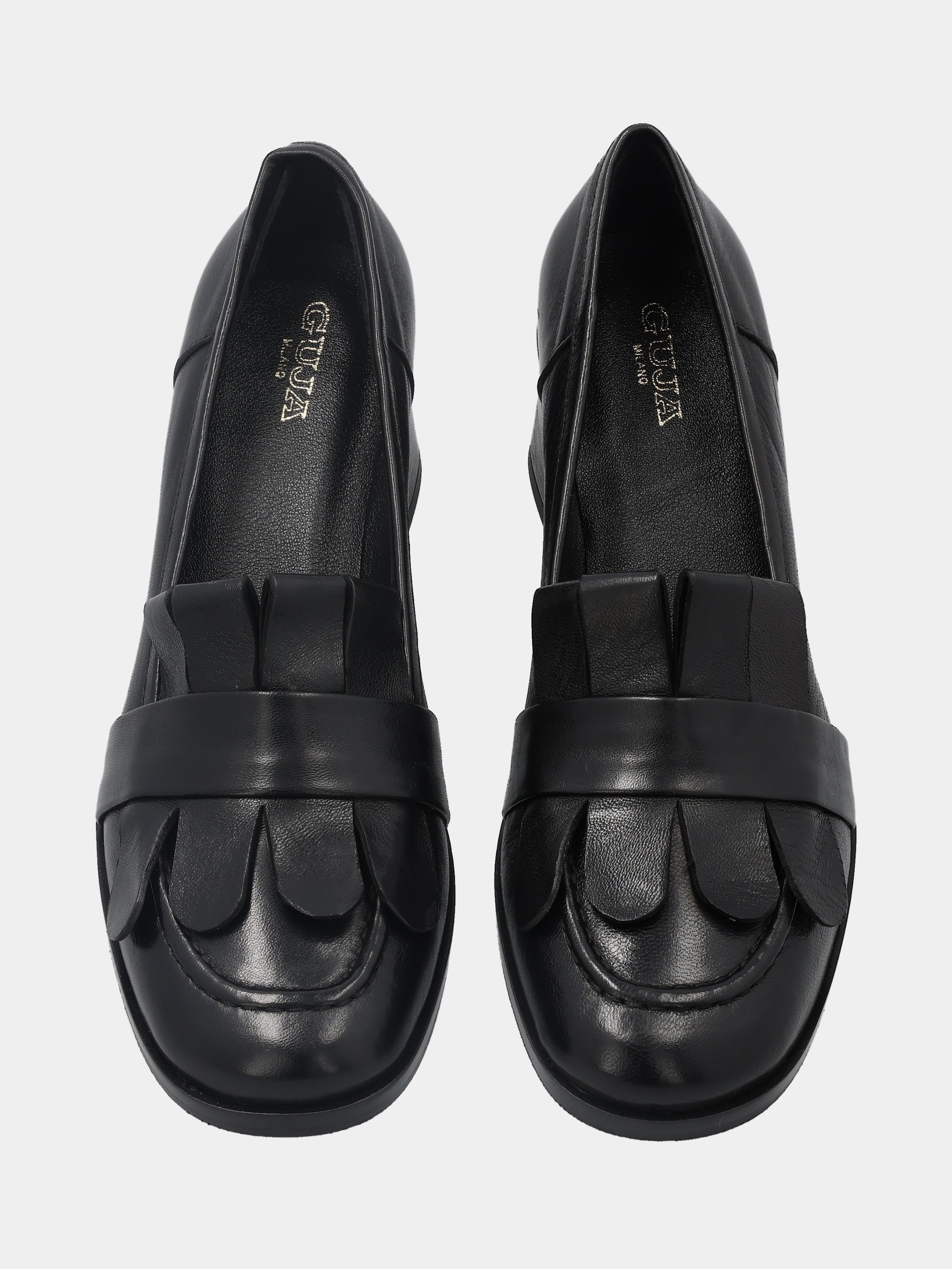 Sandalo monoblocco in vitello rosso con fascia ripiegata