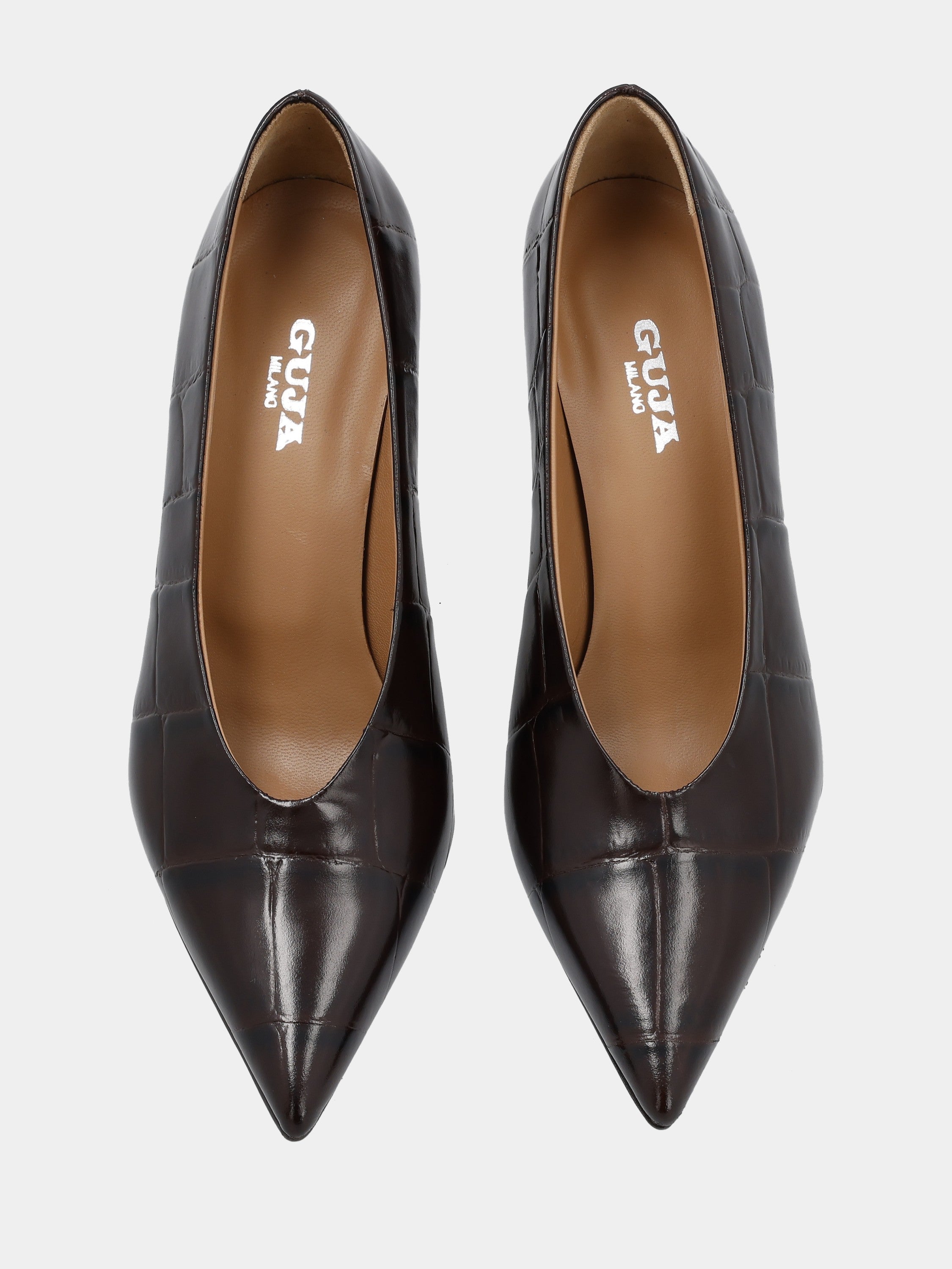 Sandalo monoblocco in vitello rosso con fascia ripiegata