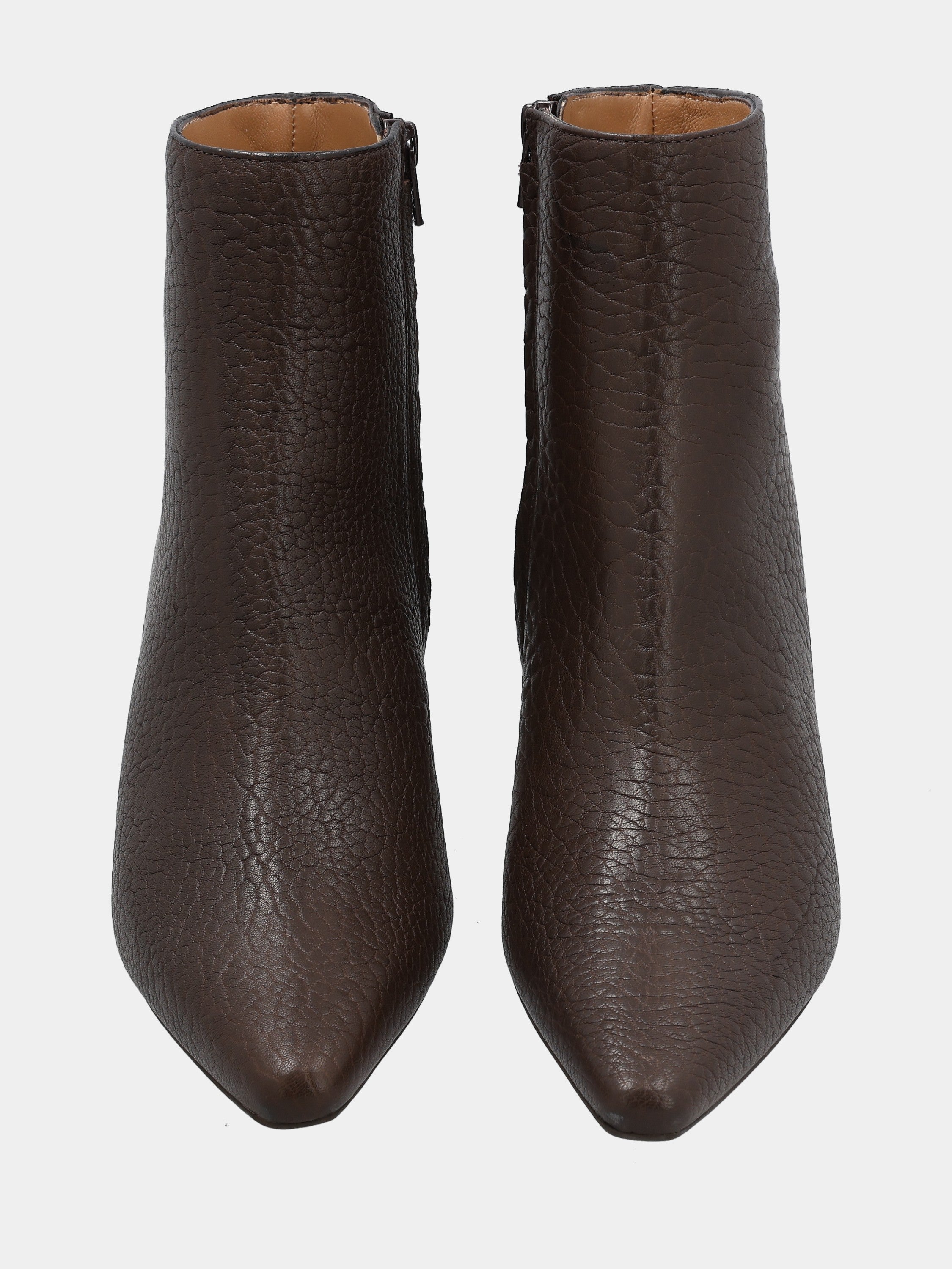 Sandalo monoblocco in vitello rosso con fascia ripiegata