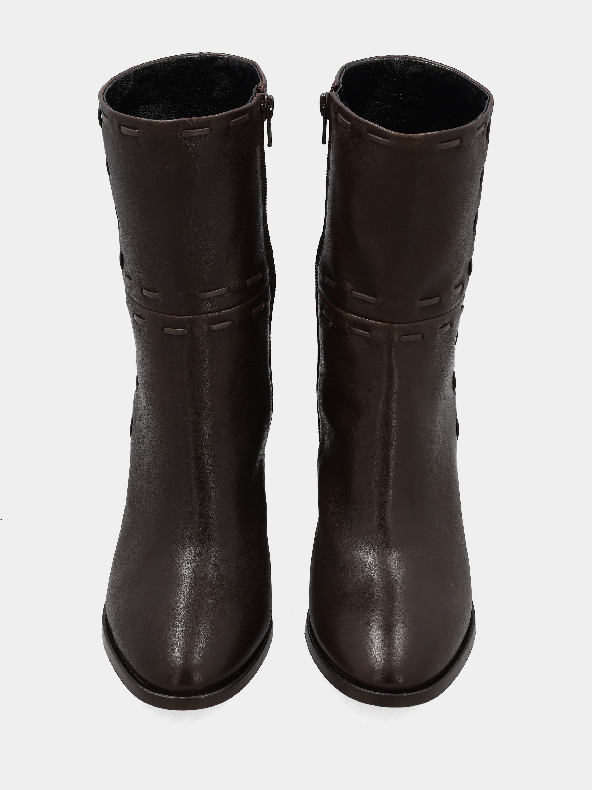 Sandalo monoblocco in vitello rosso con fascia ripiegata