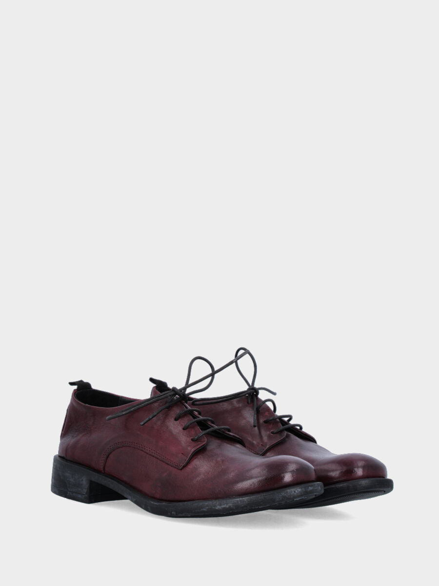 Sandalo monoblocco in vitello rosso con fascia ripiegata