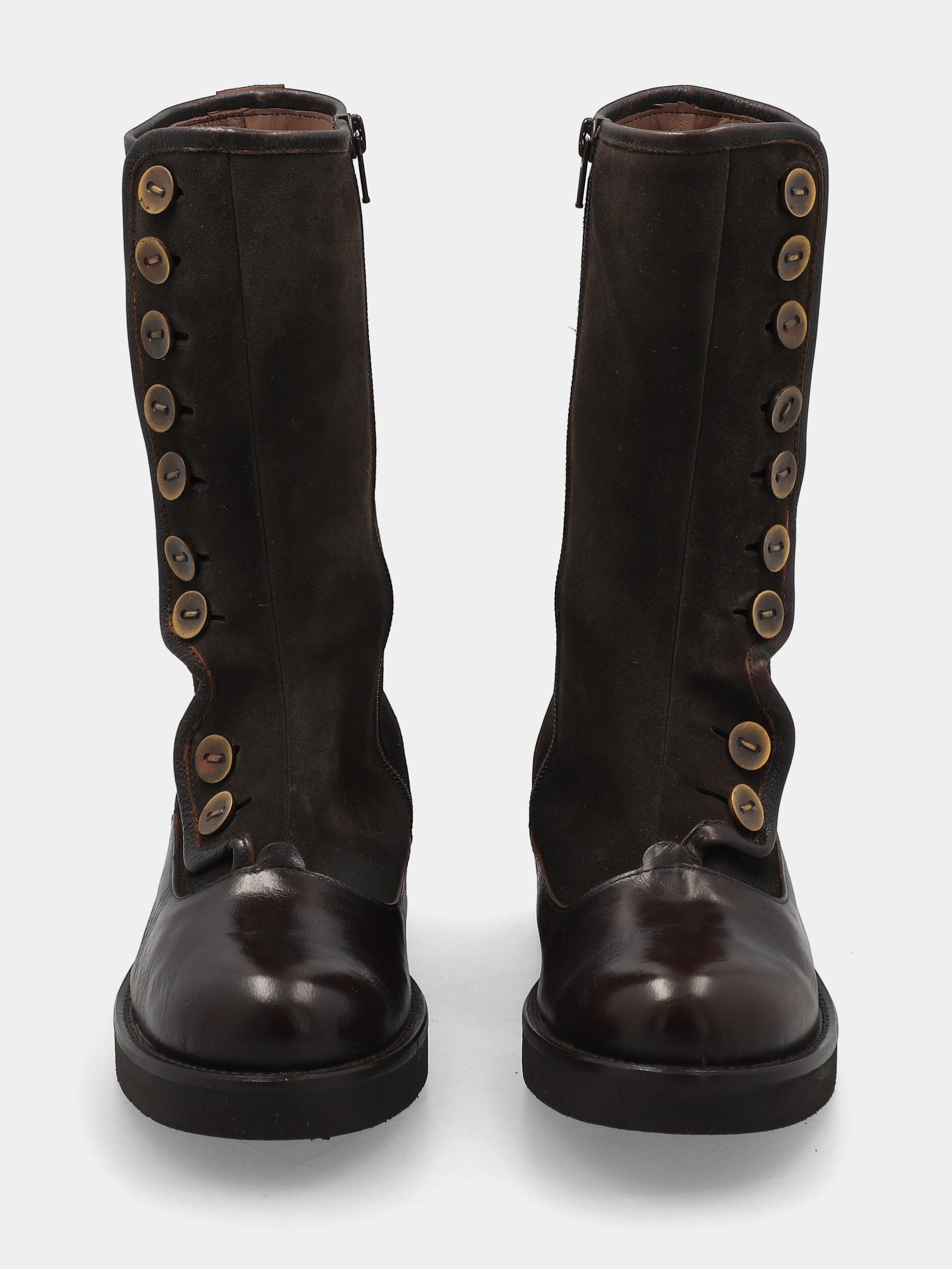 Sandalo monoblocco in vitello rosso con fascia ripiegata