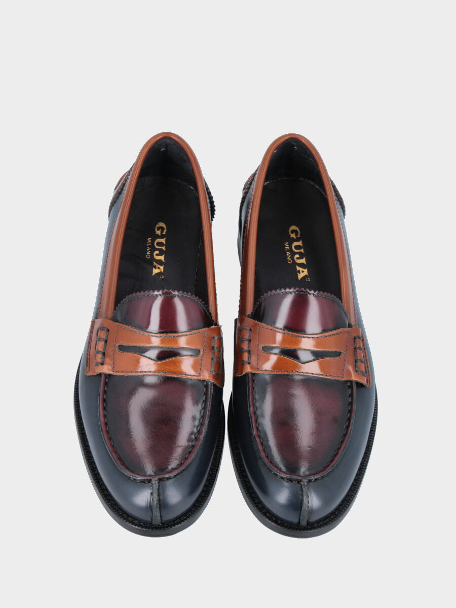 Sandalo monoblocco in vitello rosso con fascia ripiegata
