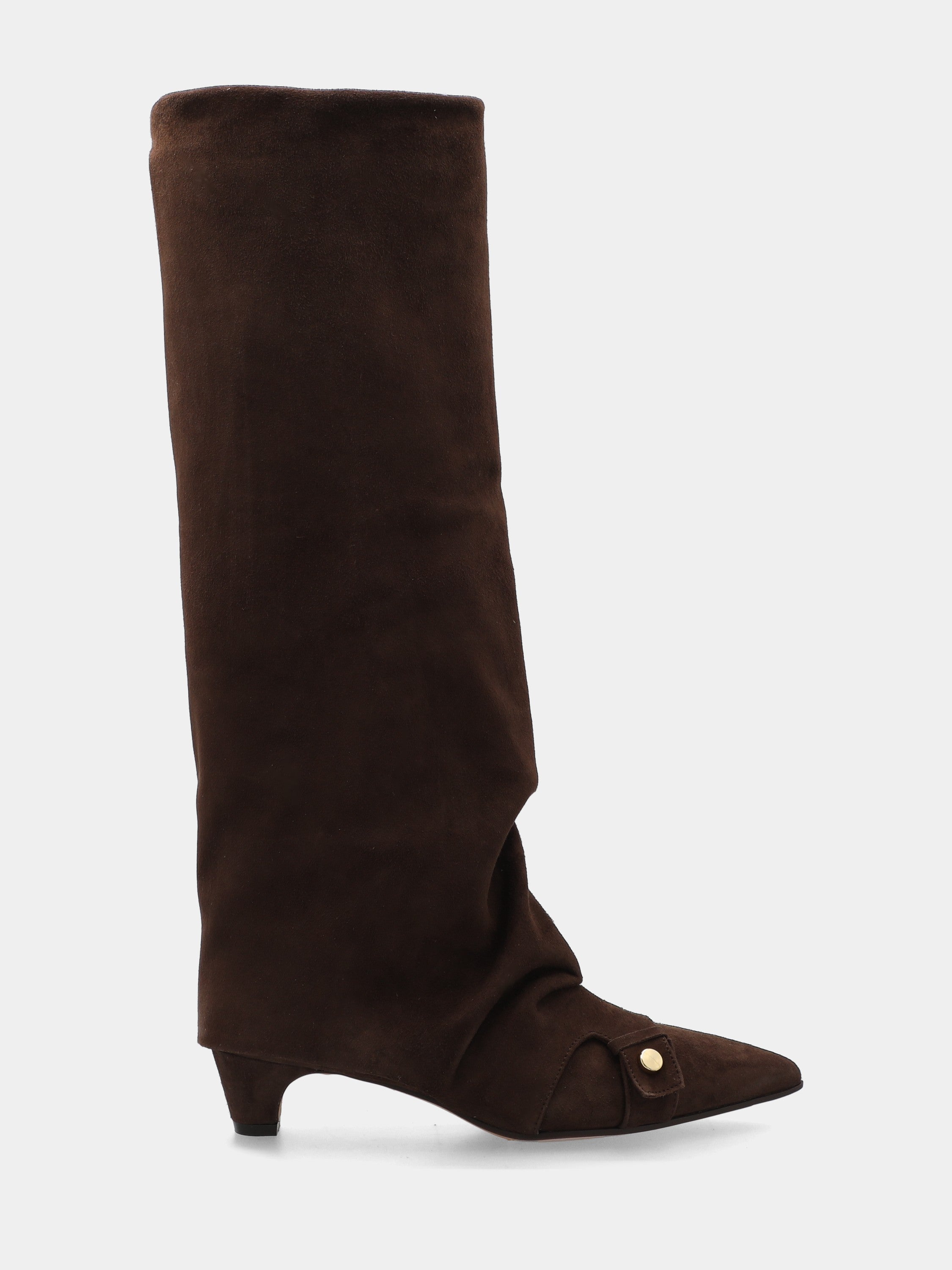 Sandalo monoblocco in vitello rosso con fascia ripiegata