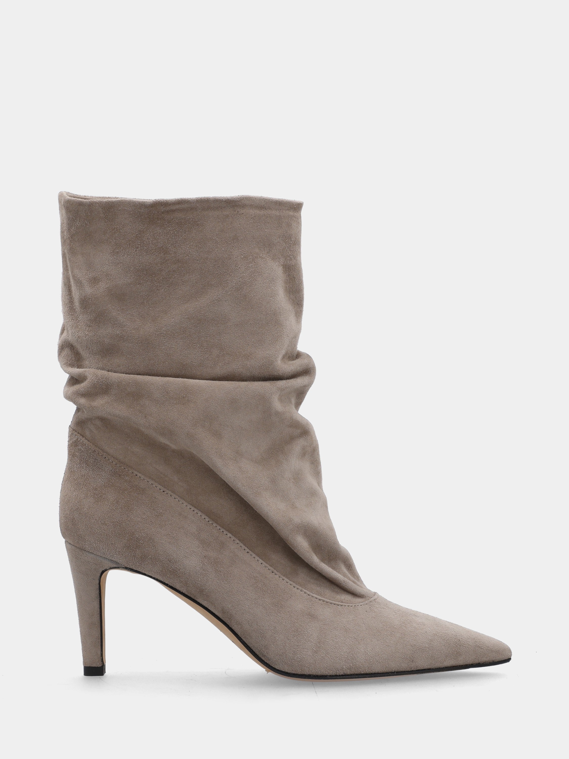 Sandalo monoblocco in vitello rosso con fascia ripiegata