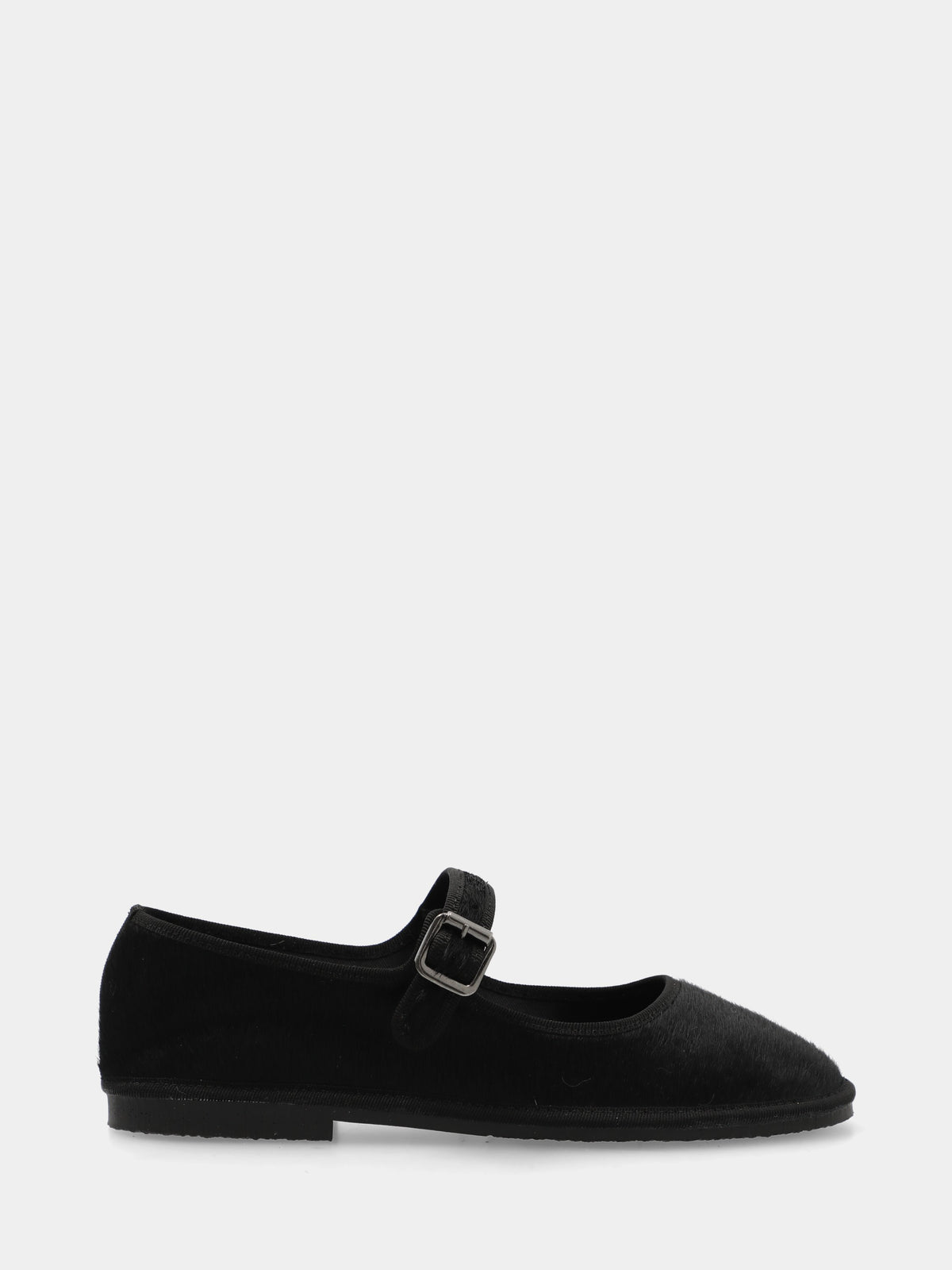 Ballerina mary jane in cavallino nero