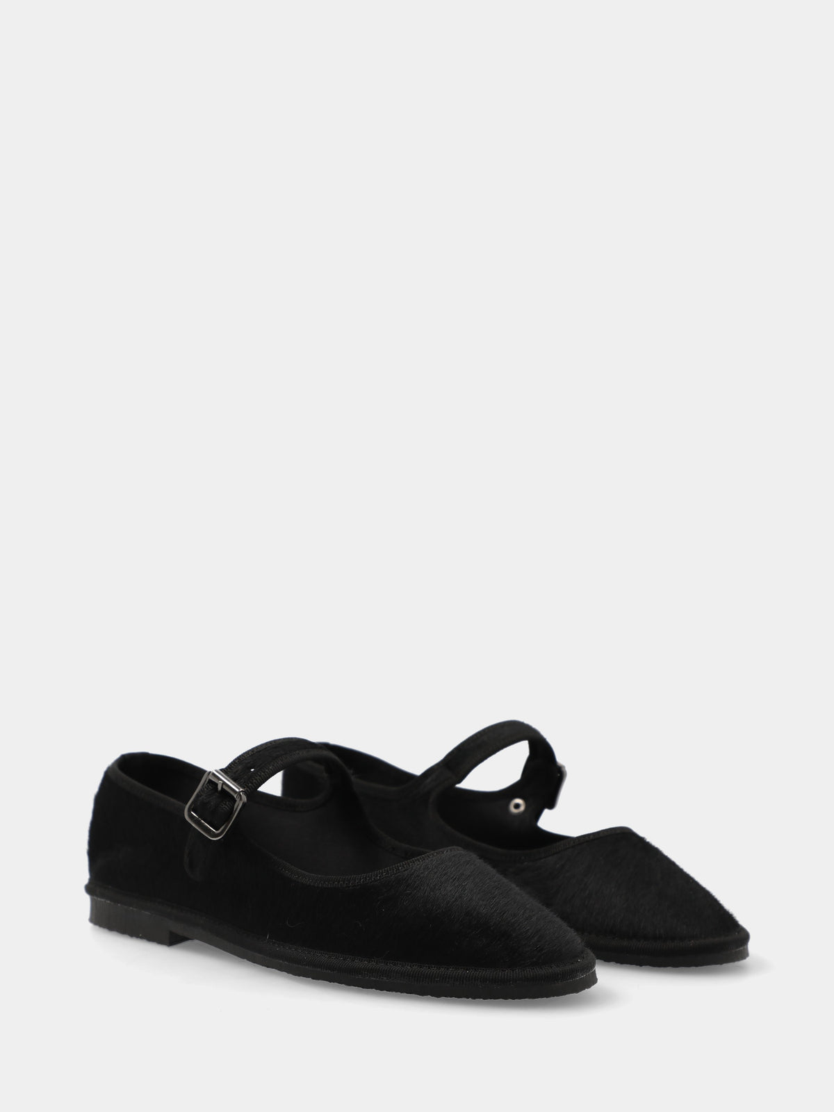 Ballerina mary jane in cavallino nero