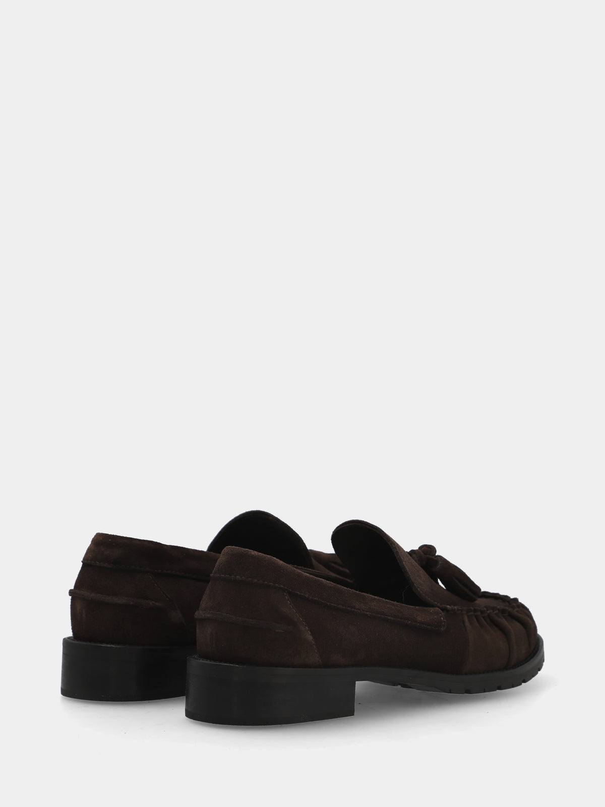 Campero in velour beige con riporti fiammati