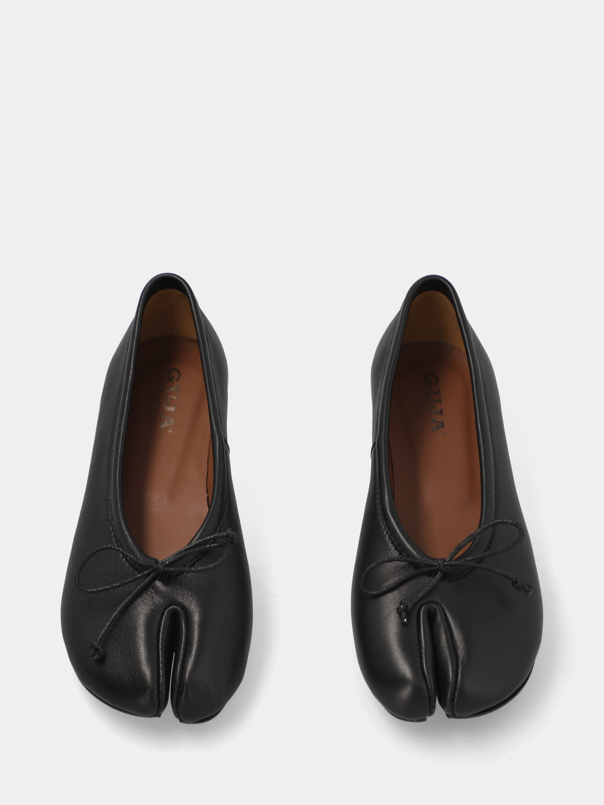 Ballerina tabi in nappa nera