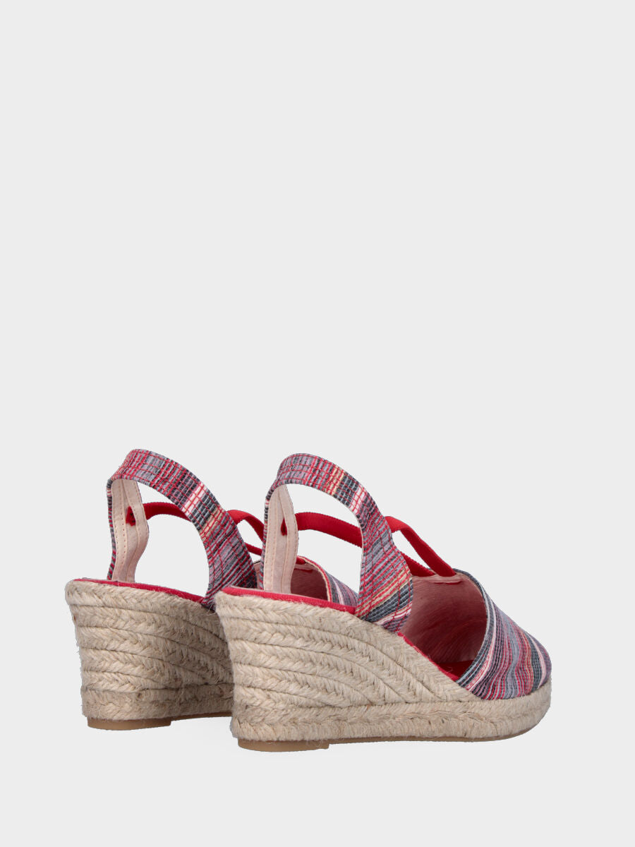 Multicolored fabric Campesina with elasticated straps