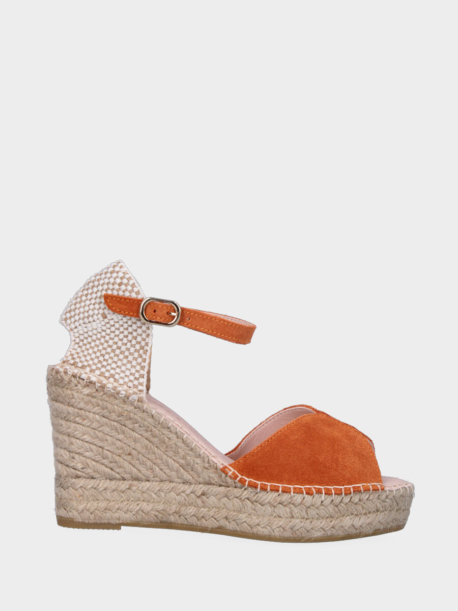 Campesina arancione in pelle con fascia