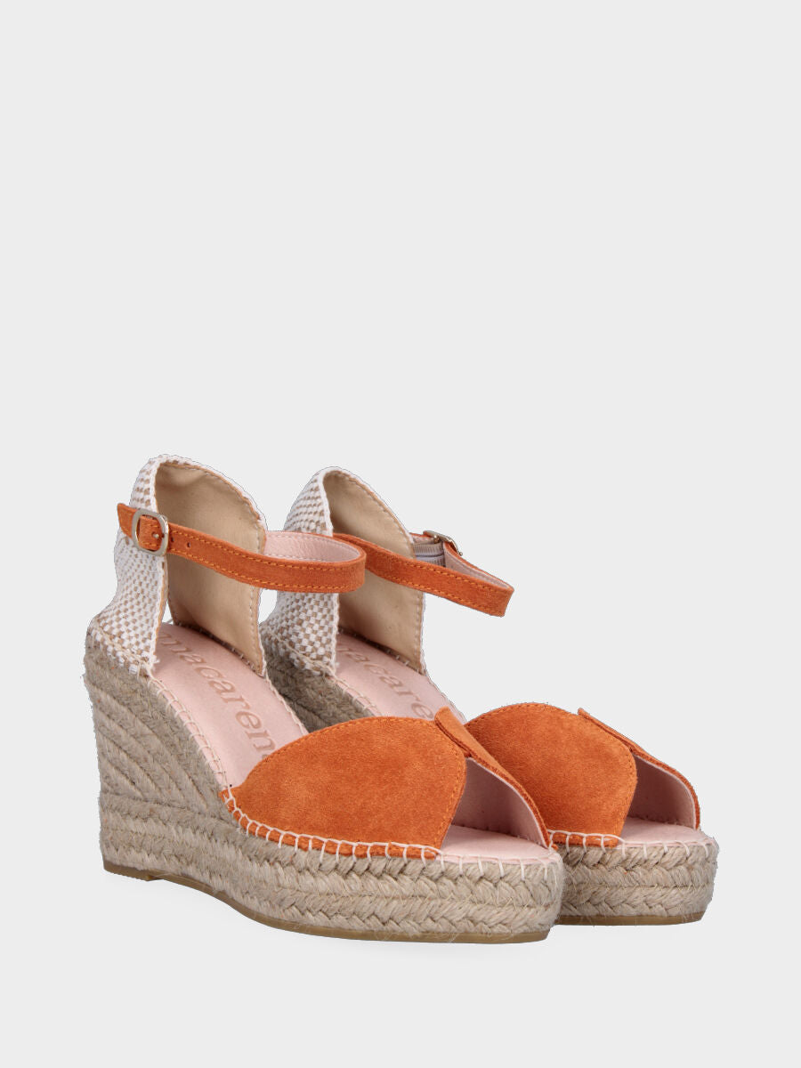 Campesina arancione in pelle con fascia