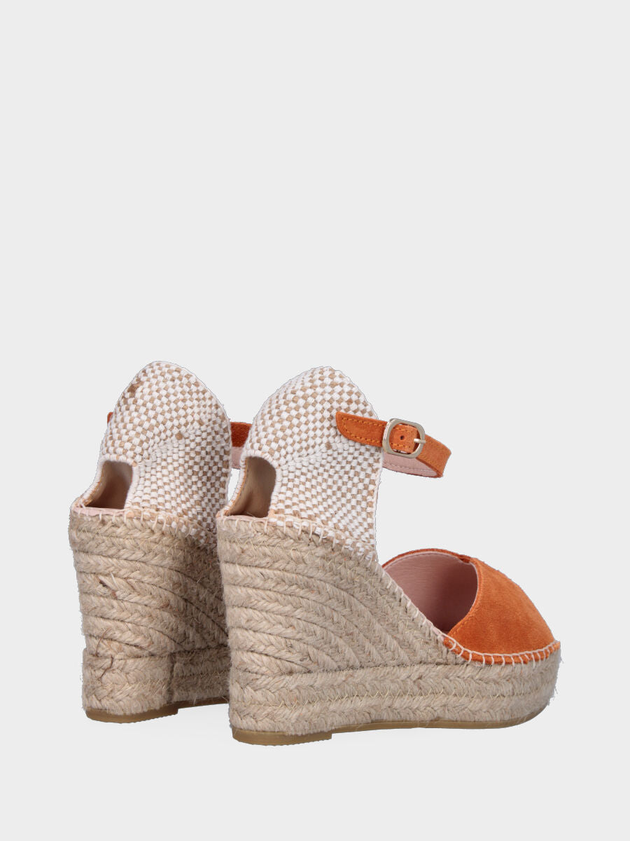 Campesina arancione in pelle con fascia
