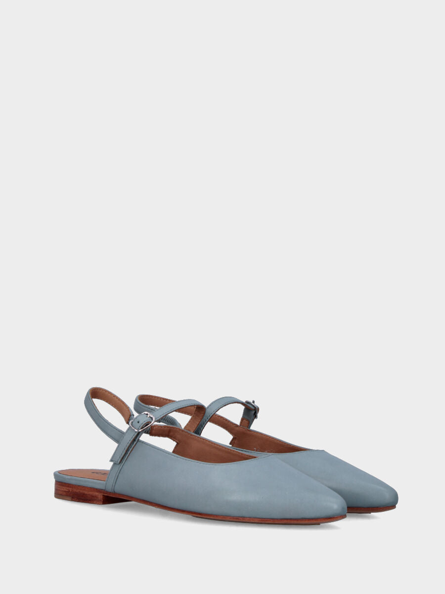 Sandalo monoblocco in vitello rosso con fascia ripiegata