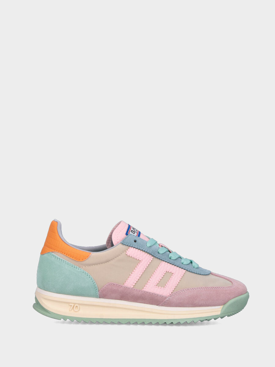 Sneaker jogging in crosta multicolor