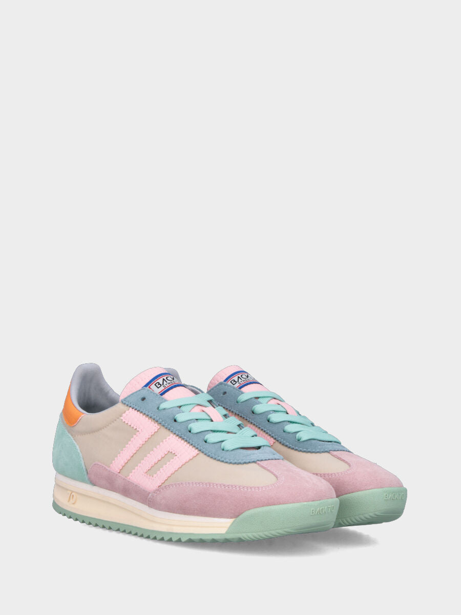 Sneaker jogging in crosta multicolor