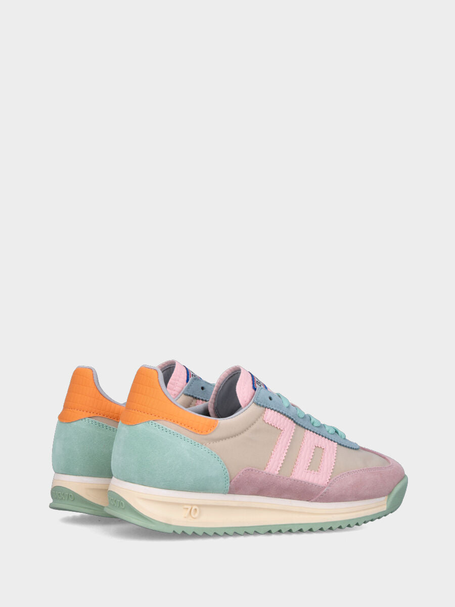 Sneaker jogging in crosta multicolor