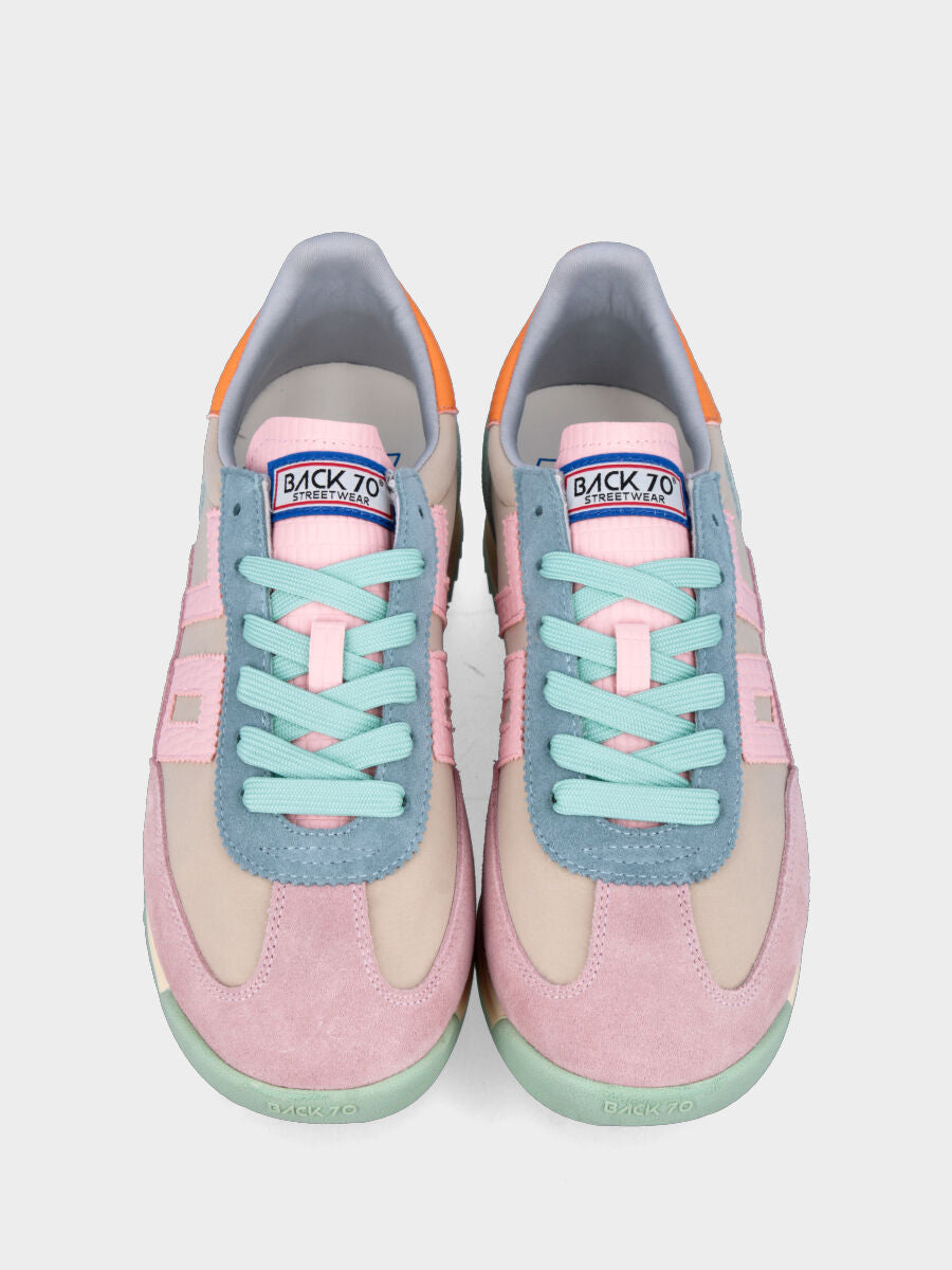 Sneaker jogging in crosta multicolor