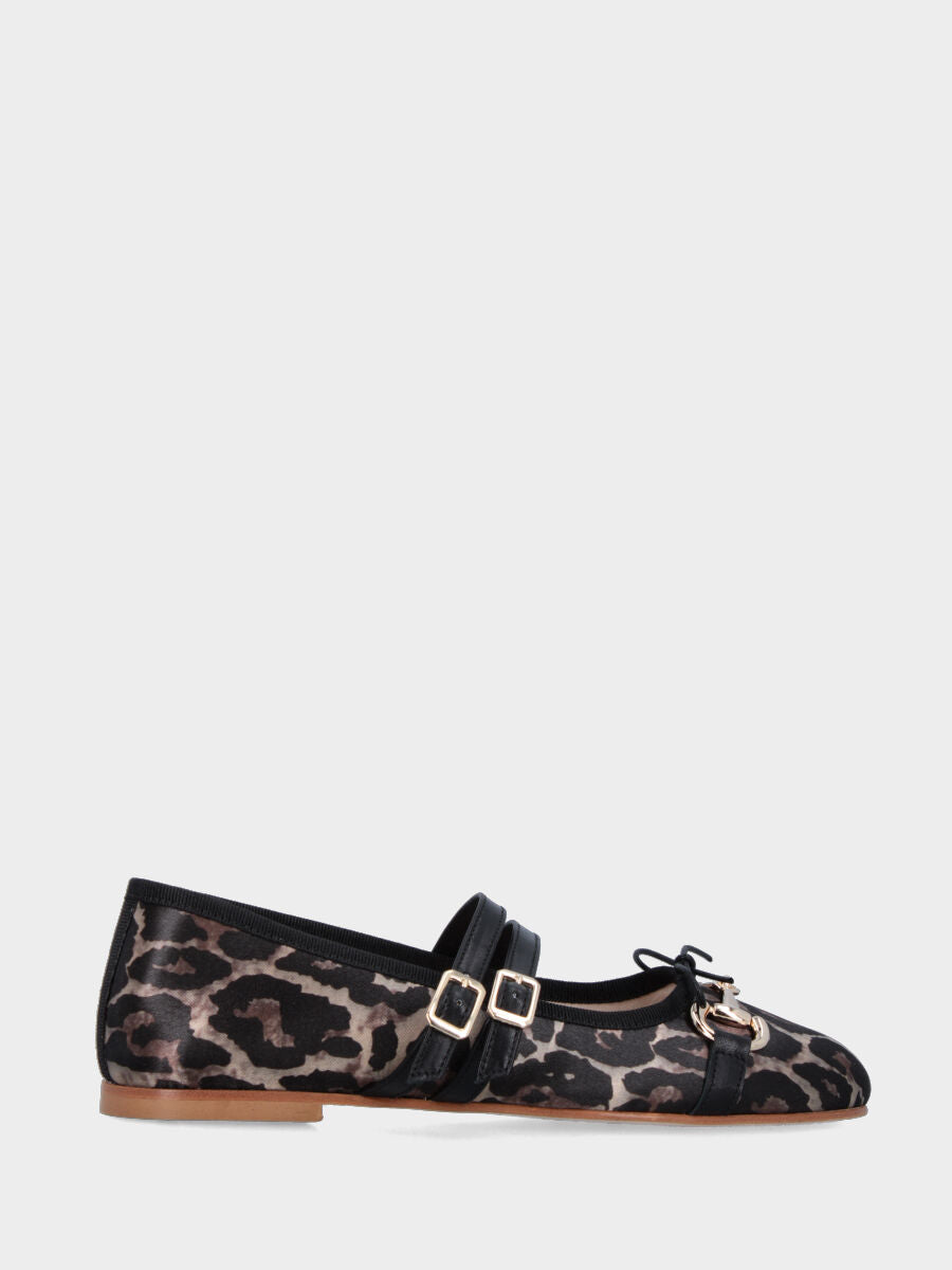 Isotoner Ballerine Da Donna In Cotone Biologico Con Motivo Leopardato – Morbide, Con Fiocco, Suola In Pelle, Lavabili 30°C - 3