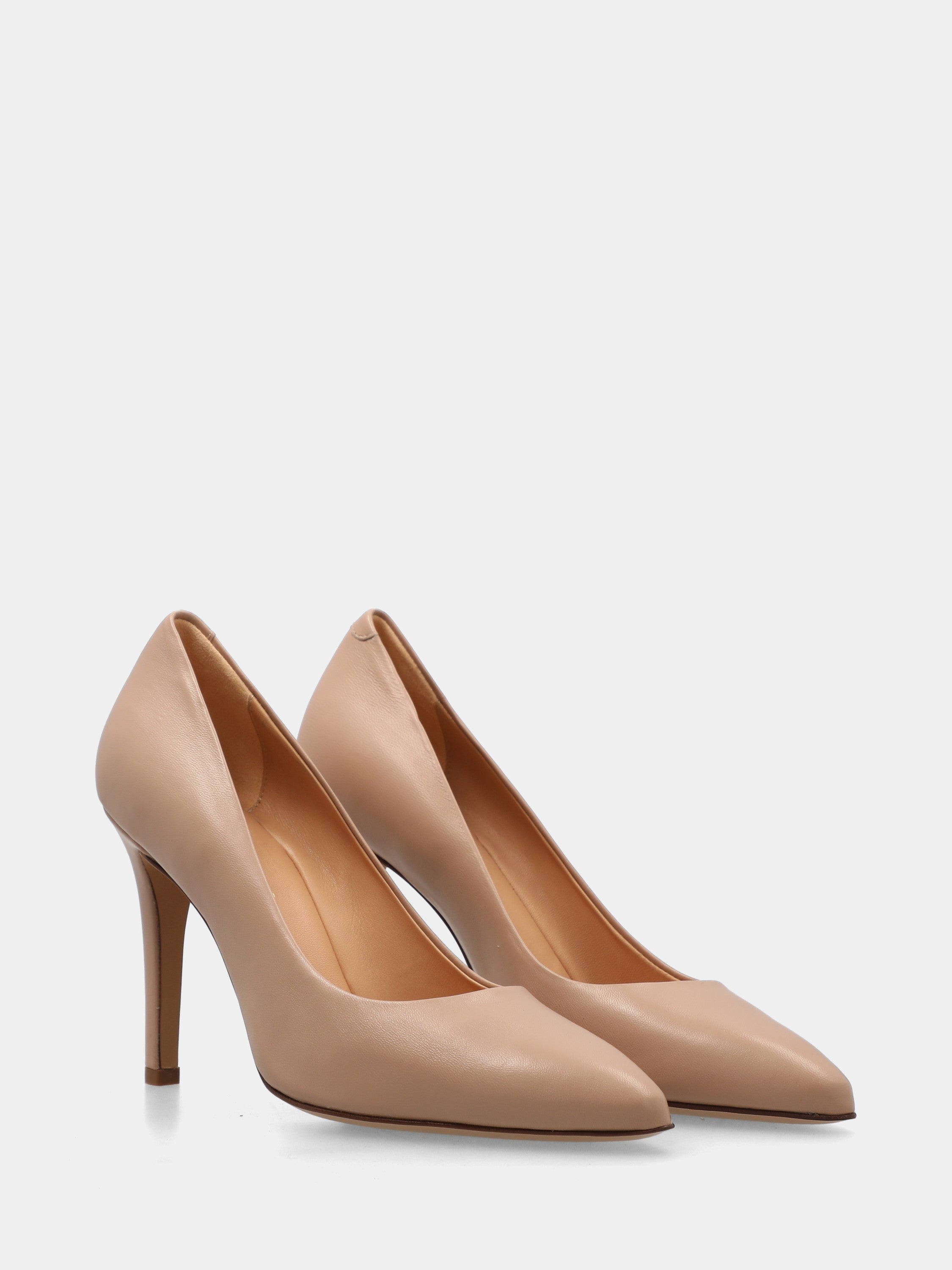 Sacchetto-constructed beige nappa Pumps with 90mm stiletto
