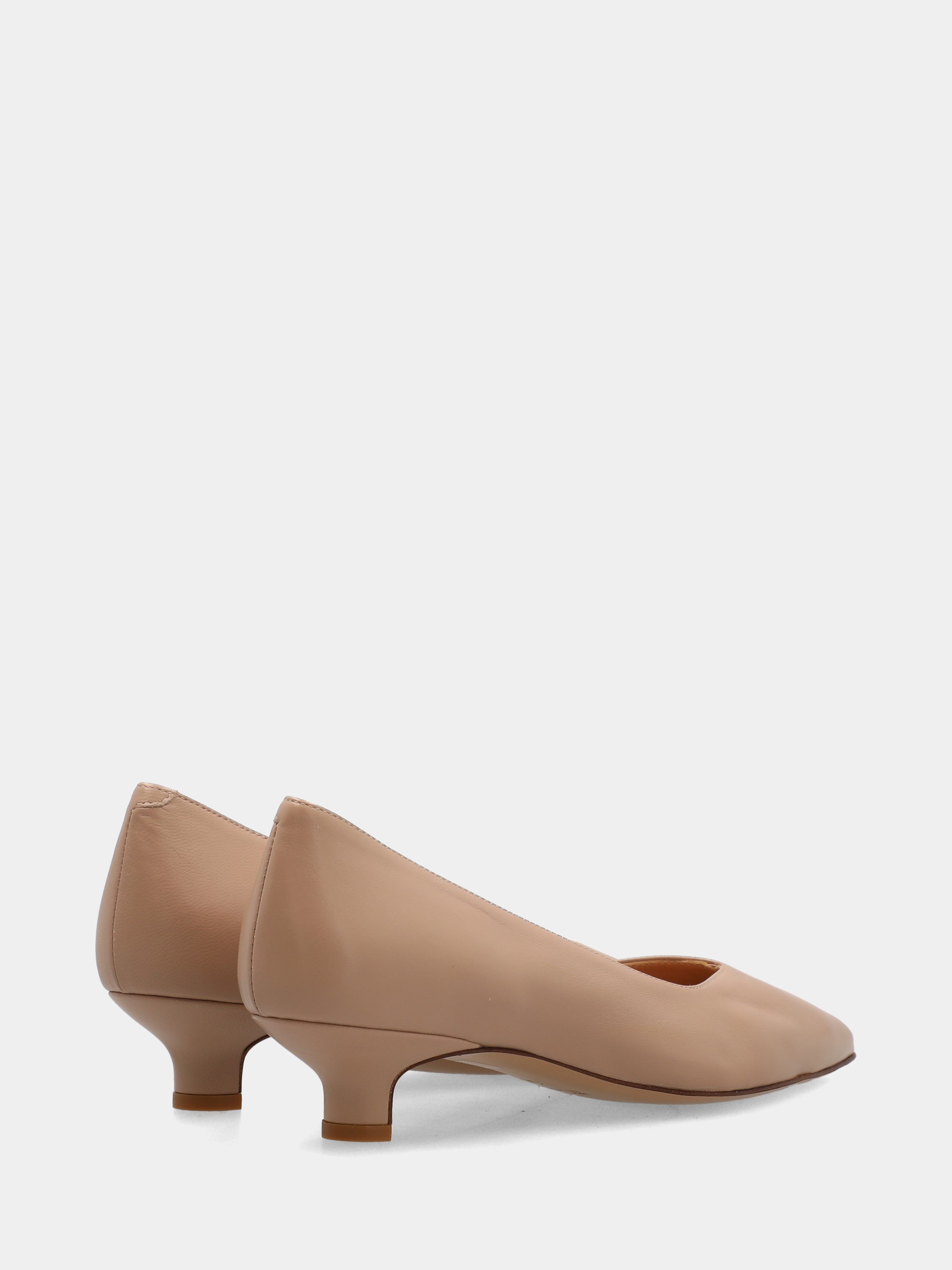Beige nappa Pumps sacchetto-constructed with 30mm tail heel