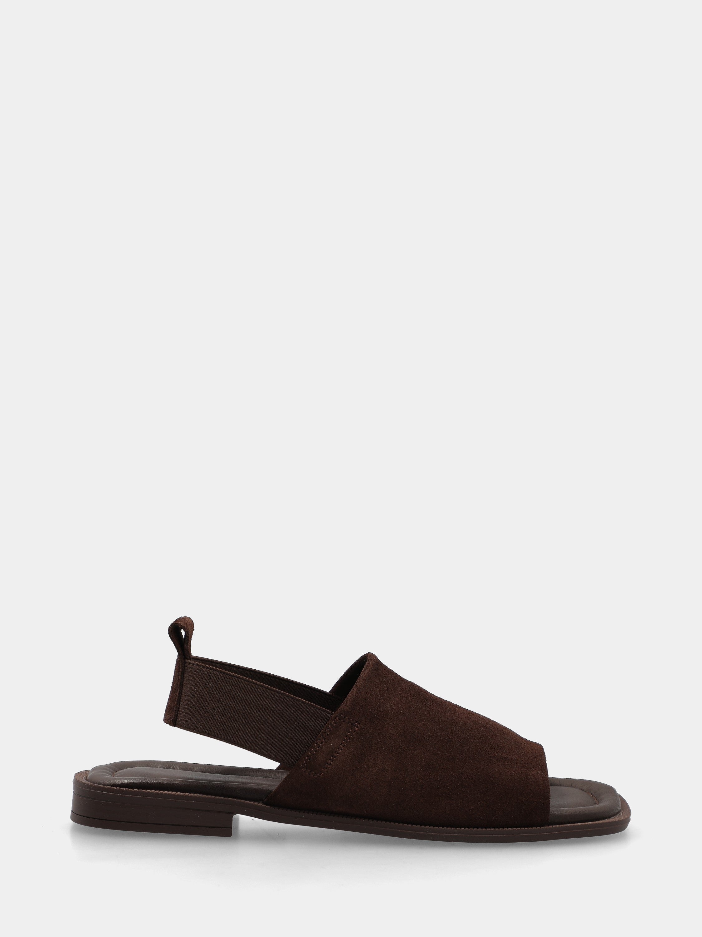 Sandalo in suede testa di moro con fascione