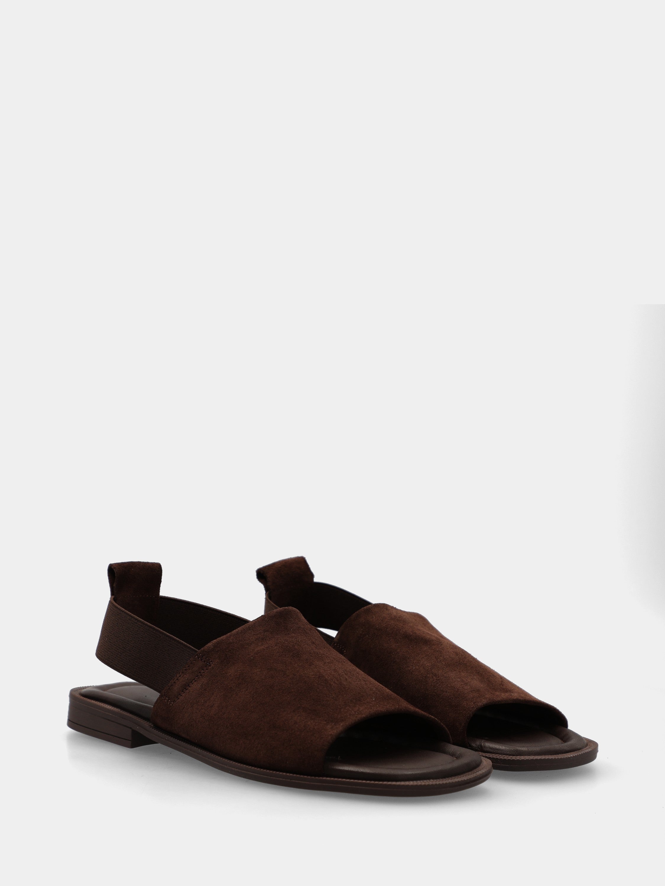 Sandalo in suede testa di moro con fascione