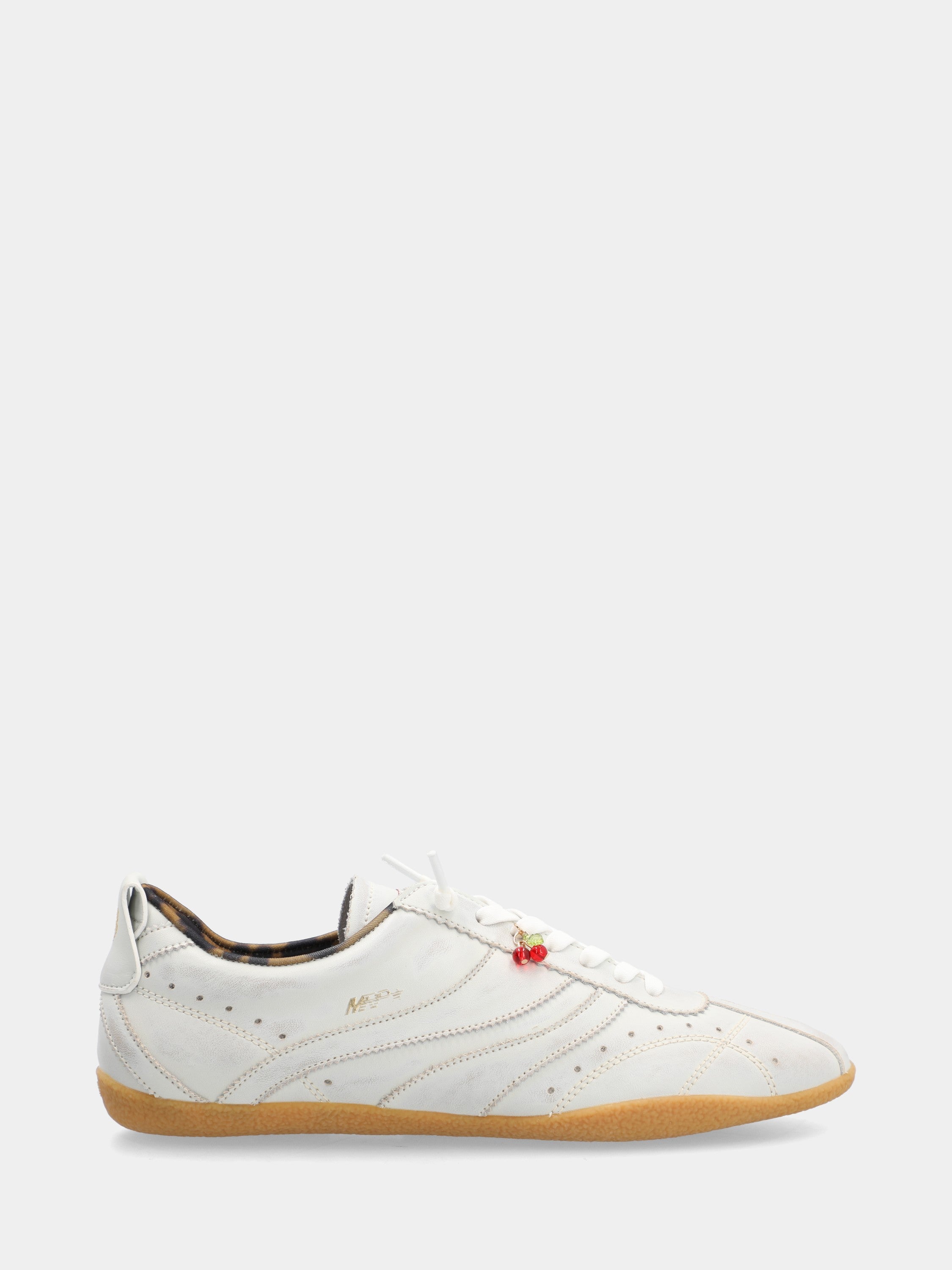Sneaker in vitello craccato bianco