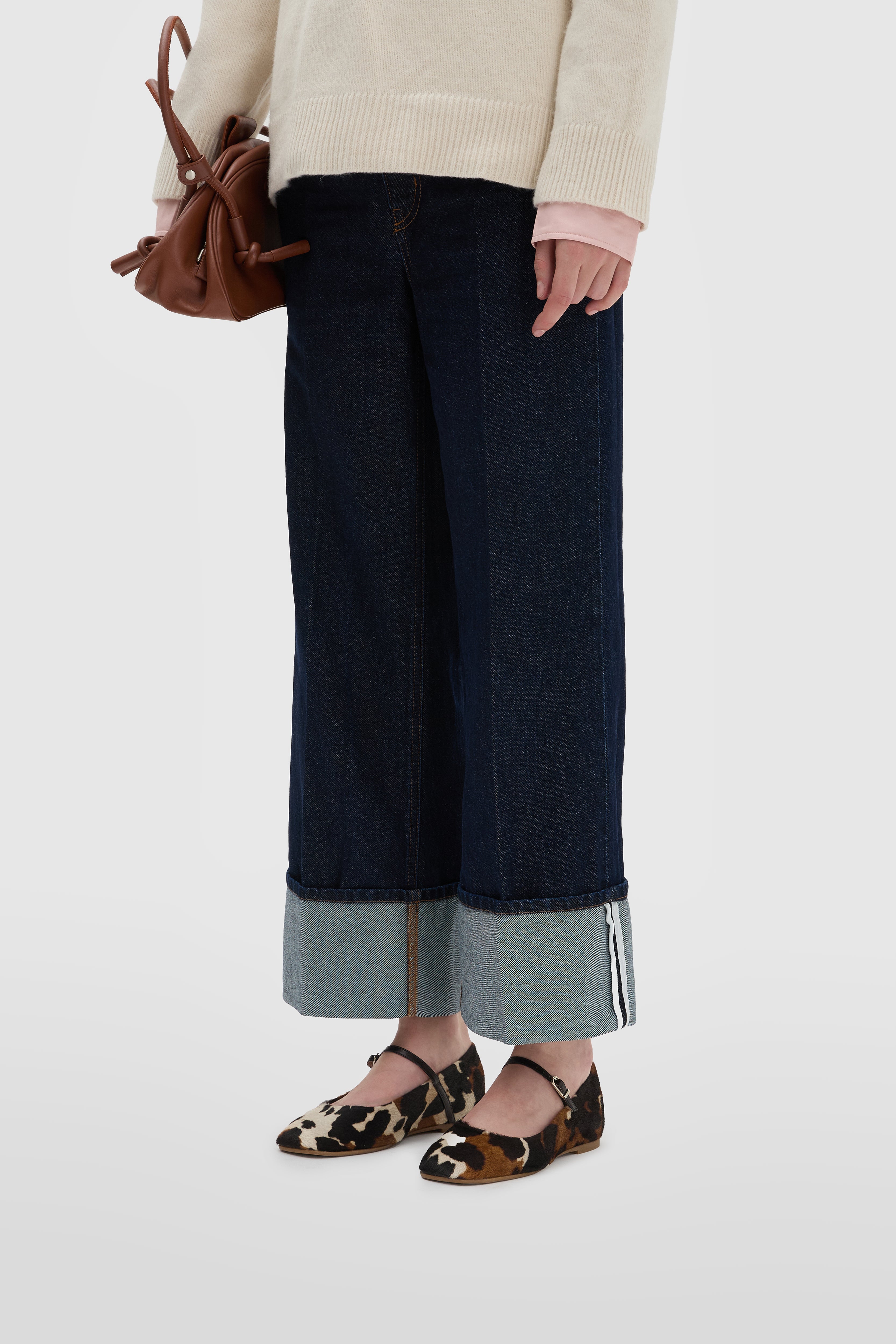 Mary Jane aus Ponyfell-Leder muccato in Sacchetto-Konstruktion gefertigt mit 10mm Absatz