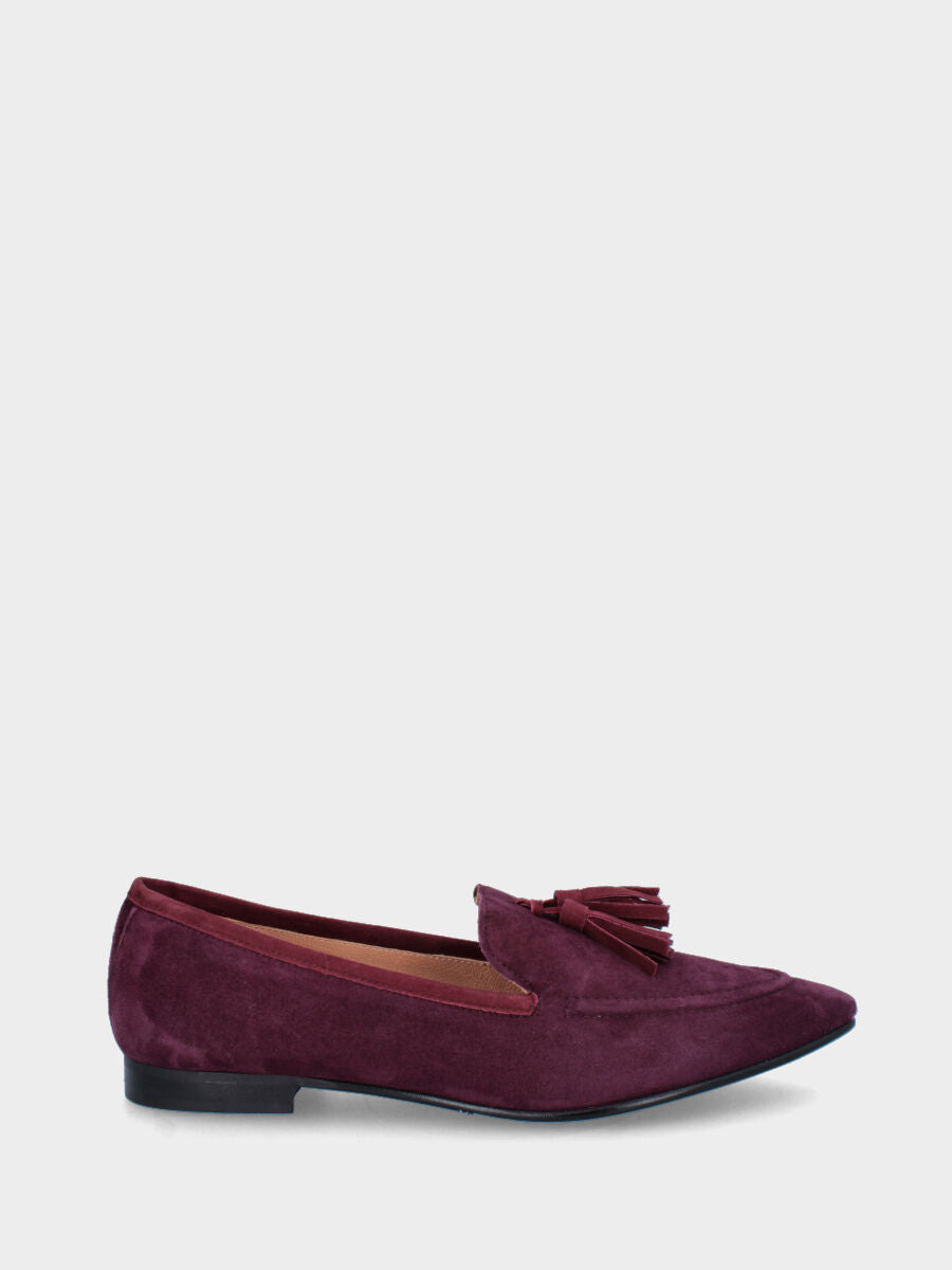 Sandalo monoblocco in vitello rosso con fascia ripiegata