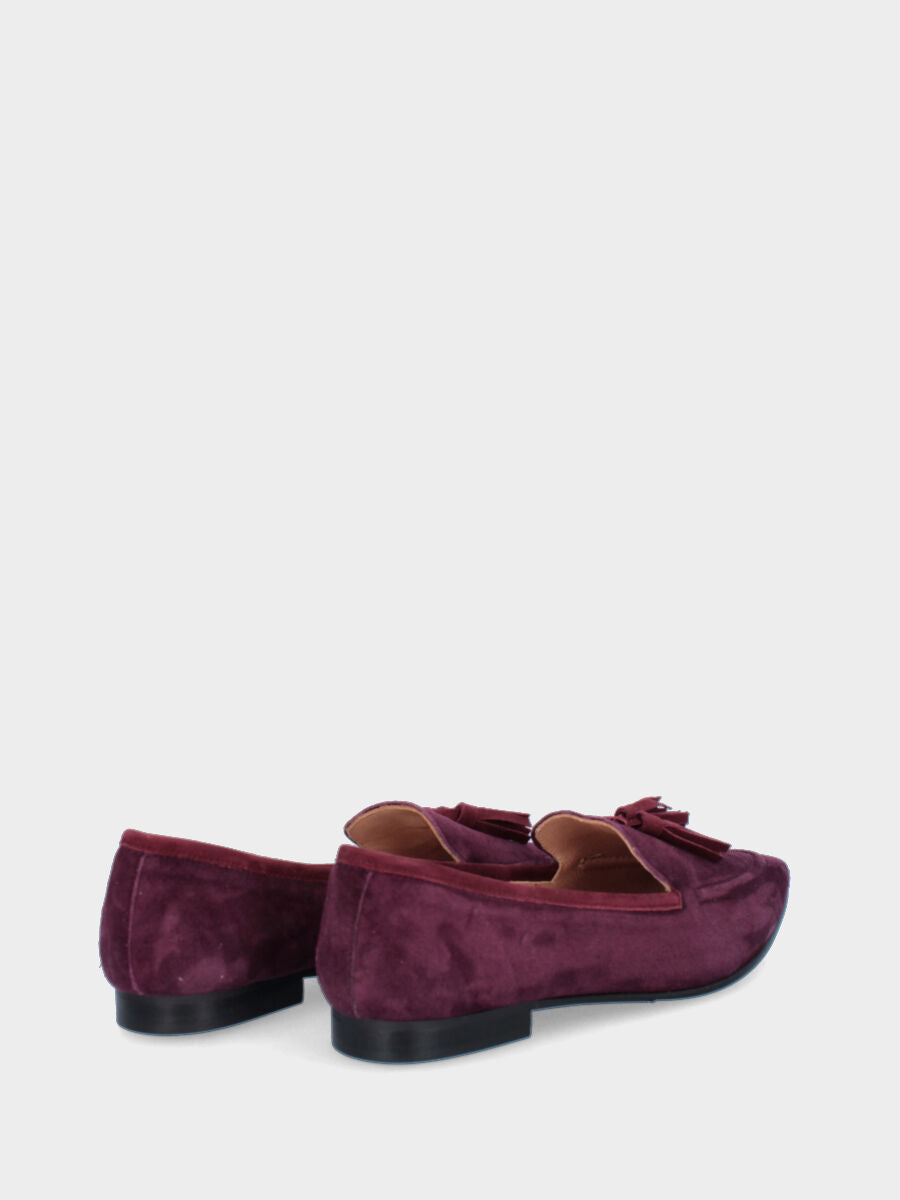 Sandalo monoblocco in vitello rosso con fascia ripiegata