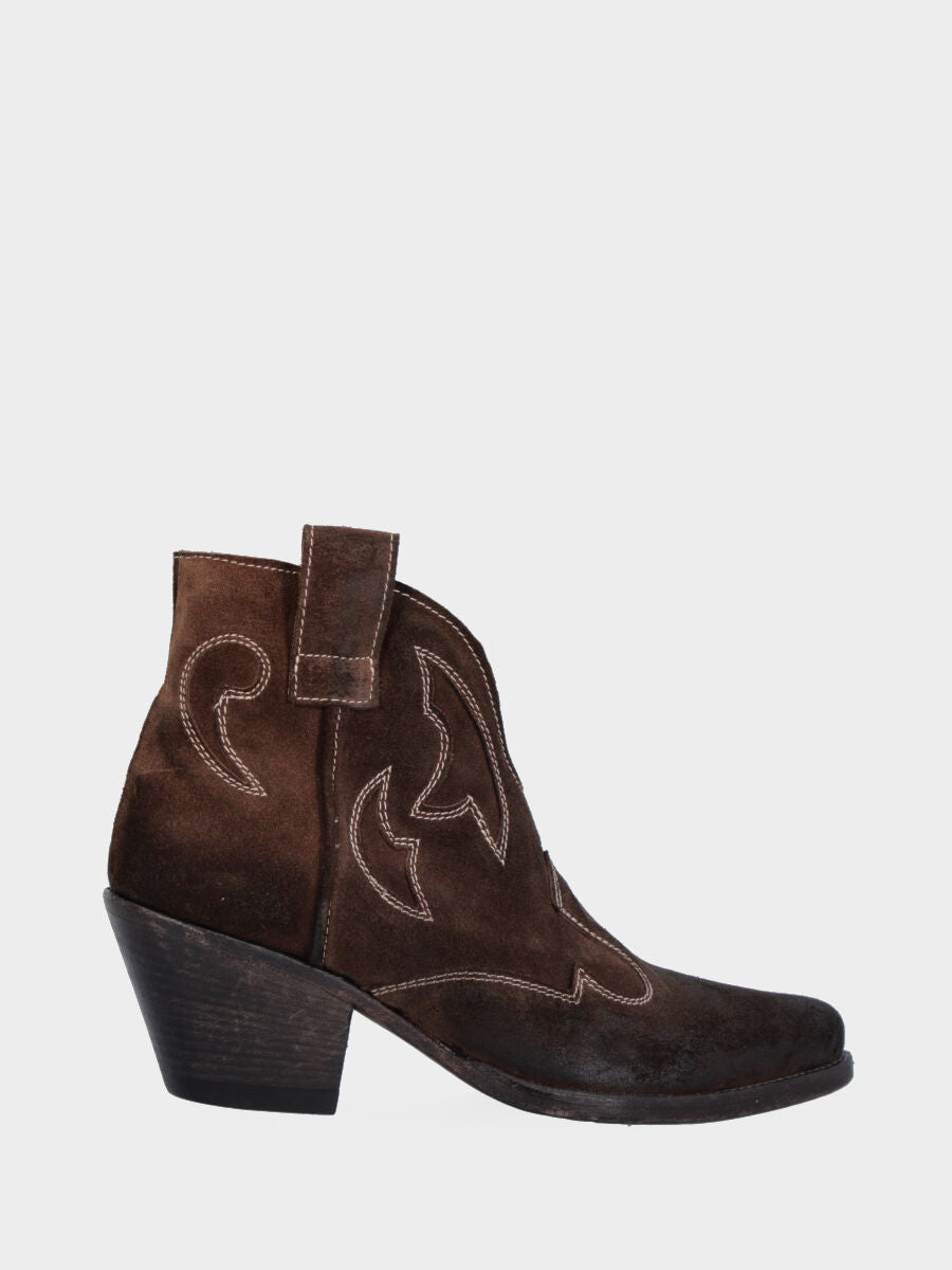 Campero basse marron en cuir avec inserts doublés