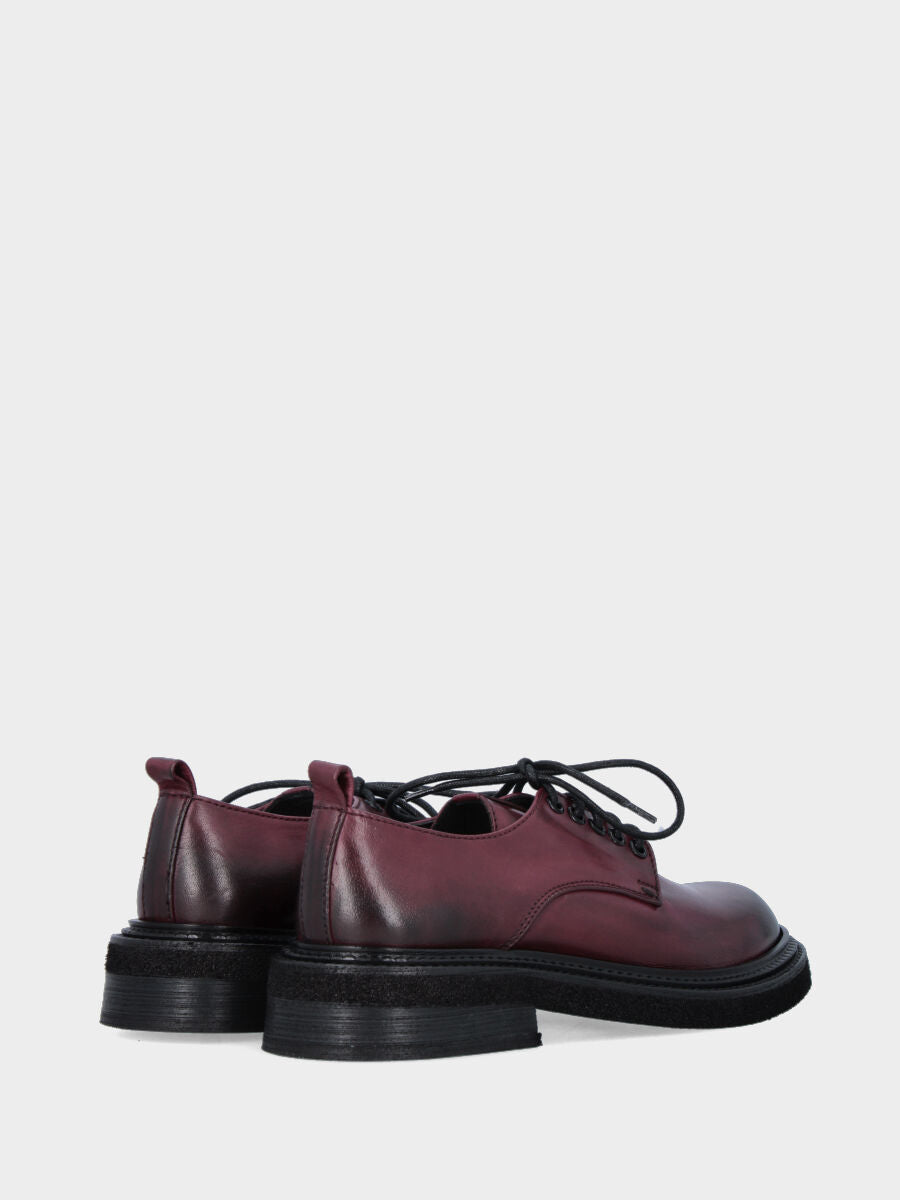 Derby in vitello marrone con suola in gomma extra light