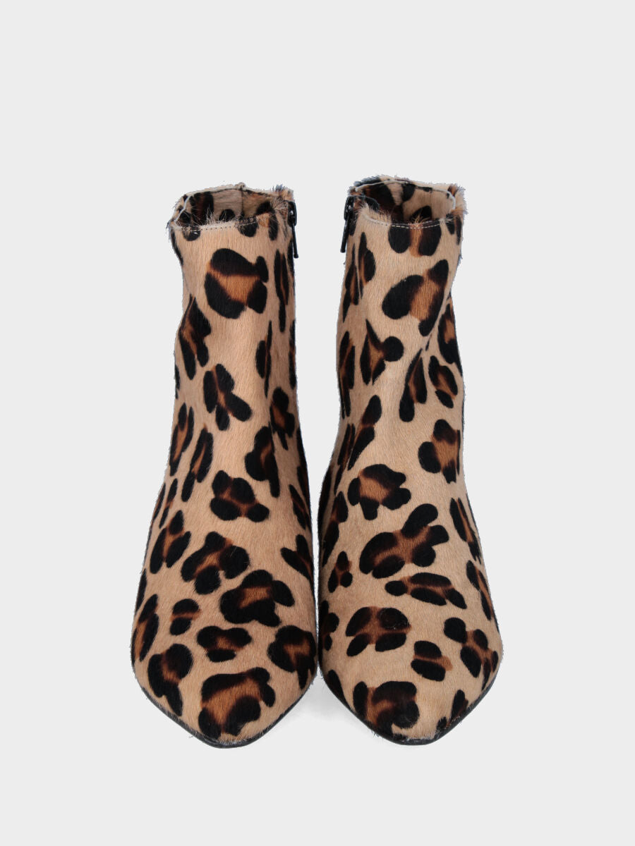 Stivaletti Fashion Con Stampa Leopardata,Booties Chelsea Eleganti Da Donna Con Tacco Largo,Stivali Corti In Pelle PU Autunno Inverno,2022 Nuove Scarpe Da Donna Con Punta A Punta ( Color : Black , Size